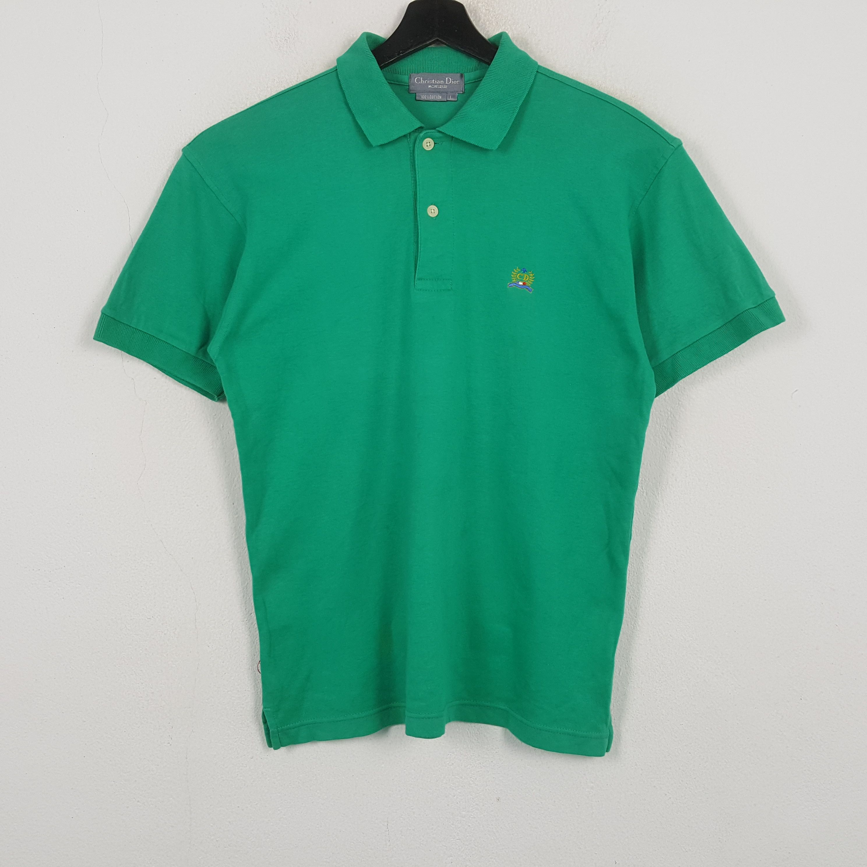 Christian Dior Monsieur Christian Dior Fashion Brand Casual Style Polos RR14 Size US M / EU 48-50 / 2 - 1 Thumbnail