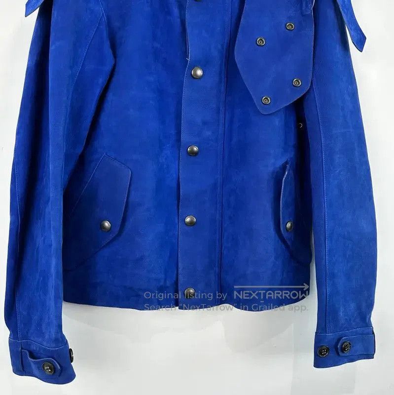Burberry Burberry Blue Leather Men's Jacket. Size US XS / EU 42 / 0 - 4 Thumbnail