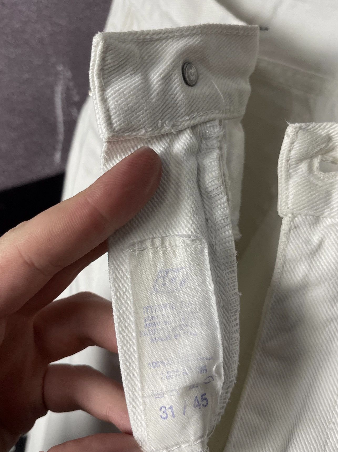 Versace Jeans Couture White Italy 31/45 Vintage Denim