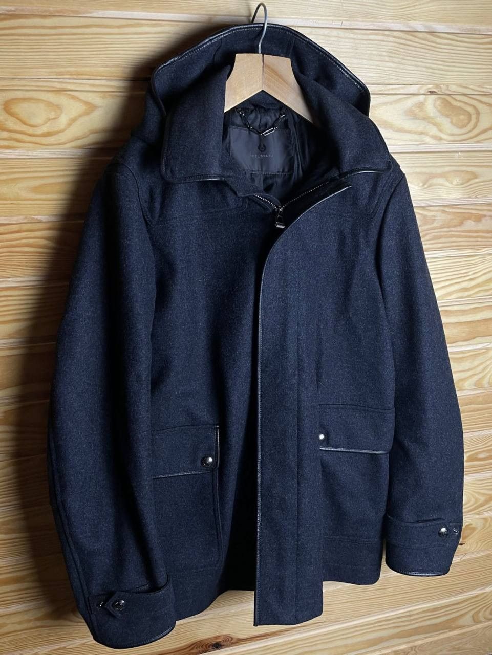 Belstaff Belstaff Wool Coat Men Jacket Made in Italy Size US XL / EU 56 / 4 - 1 Thumbnail