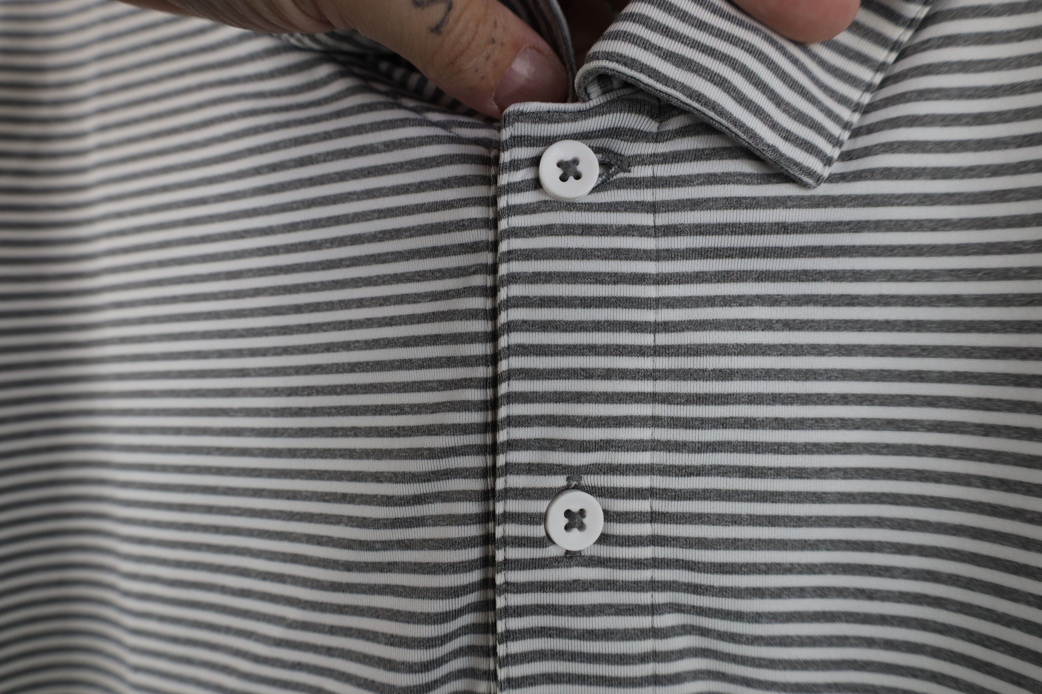 Bonobos Bonobos Golf Stretch Striped Golfing Polo Shirt Gray Size US XXL / EU 58 / 5 - 6 Thumbnail