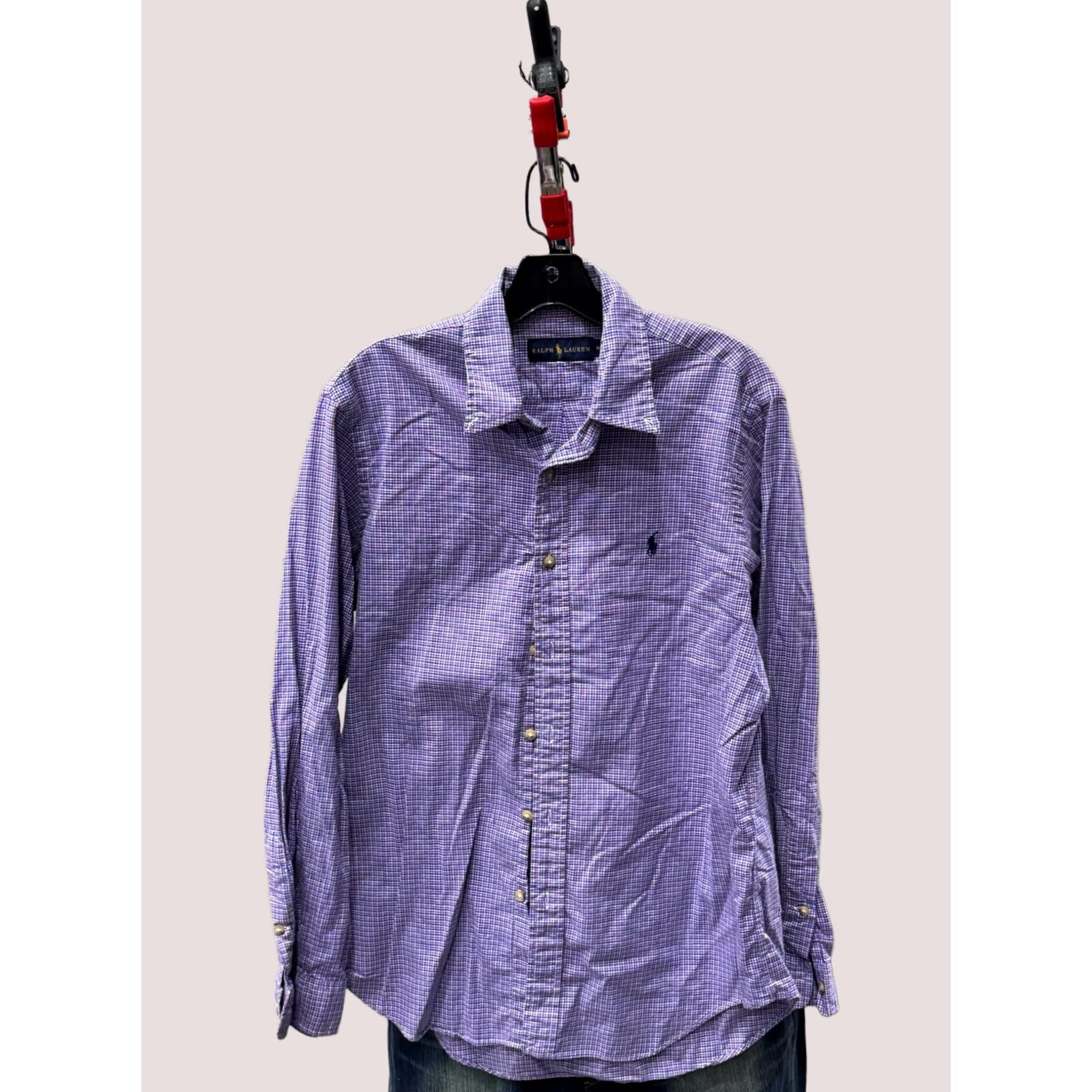 Ralph Lauren Ralph Lauren Plaid LONG SLEEVE SHIRT Medium M Mens Size US M / EU 48-50 / 2 - 1 Thumbnail
