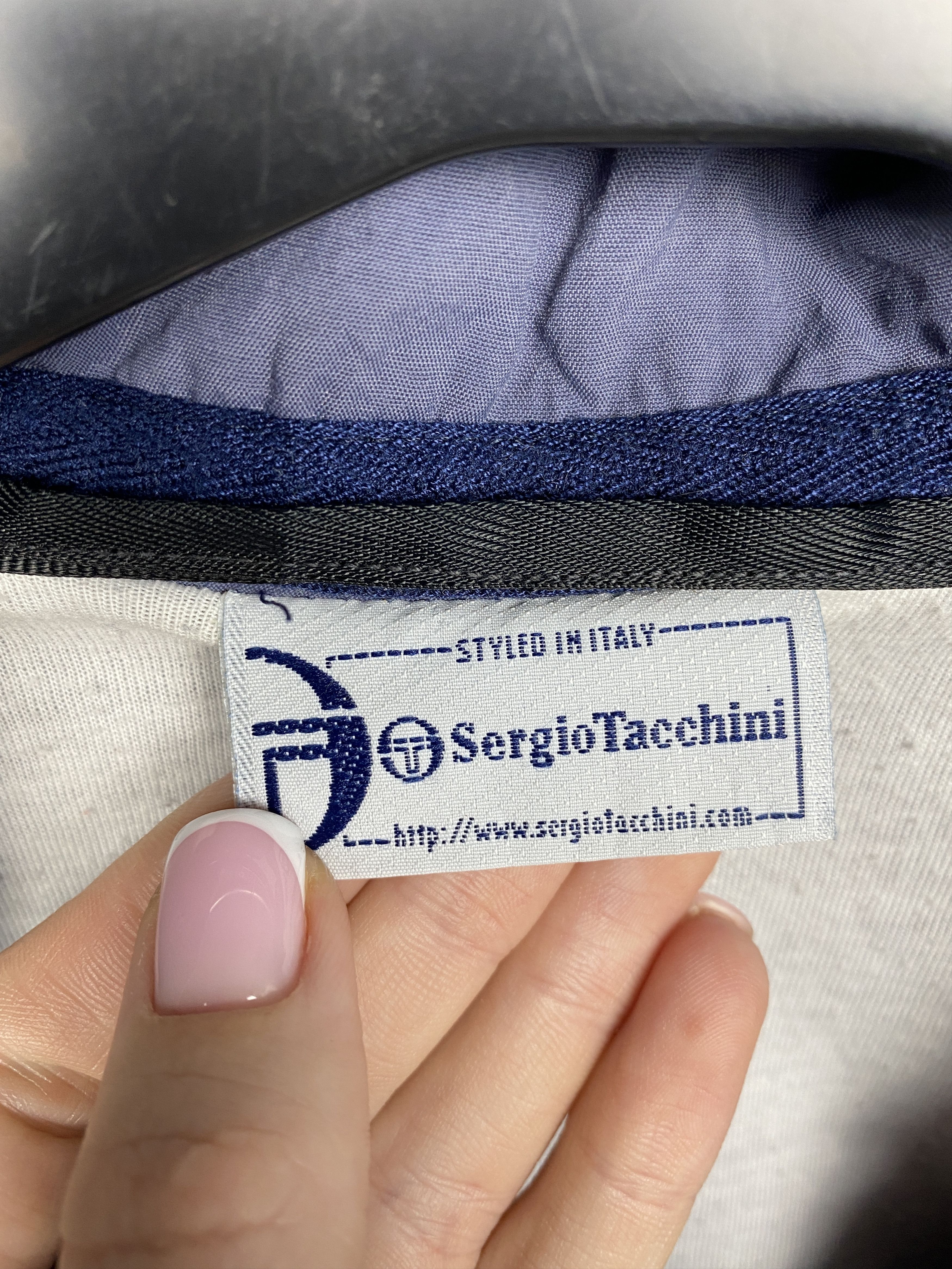 Sergio Tacchini Sergio Tacchini 90s Vintage Mens Nylon Track Top Jacket Size US L / EU 52-54 / 3 - 4 Thumbnail
