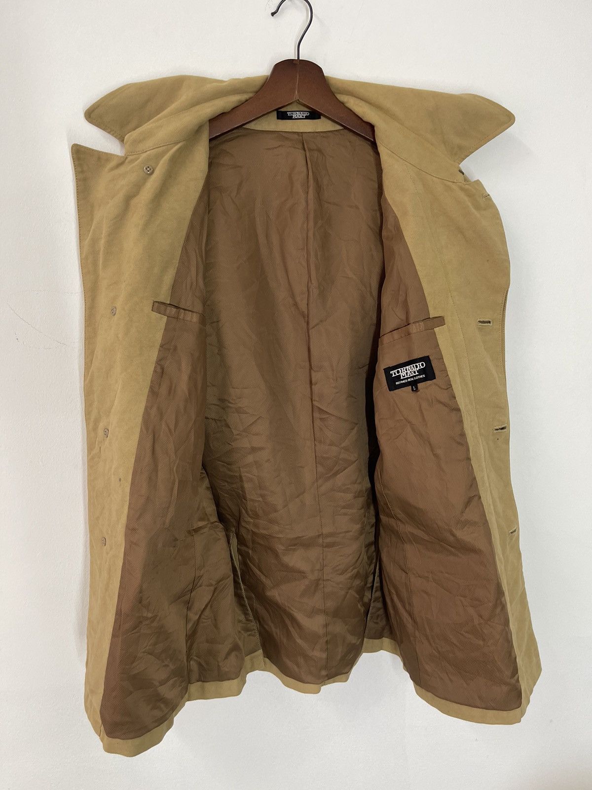 Tornado Mart VINTAGE TORNADO MART SUMMER TRENCH COAT Size US L / EU 52-54 / 3 - 4 Thumbnail