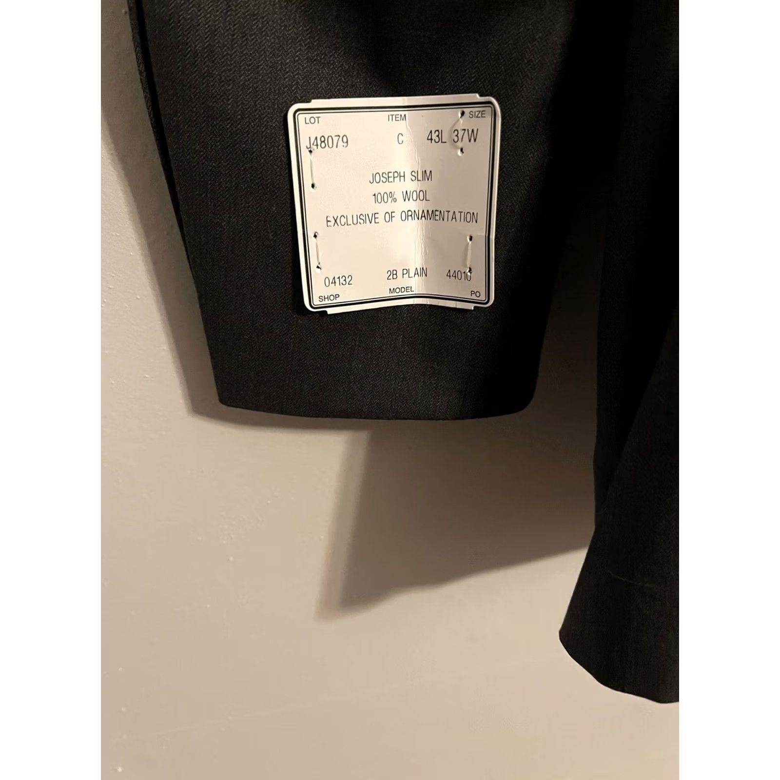 Jos. A. Bank Jos. A. Bank Gray Suit Coat Jacket Blazer - Men's 43L Slim Size 46R - 4 Thumbnail