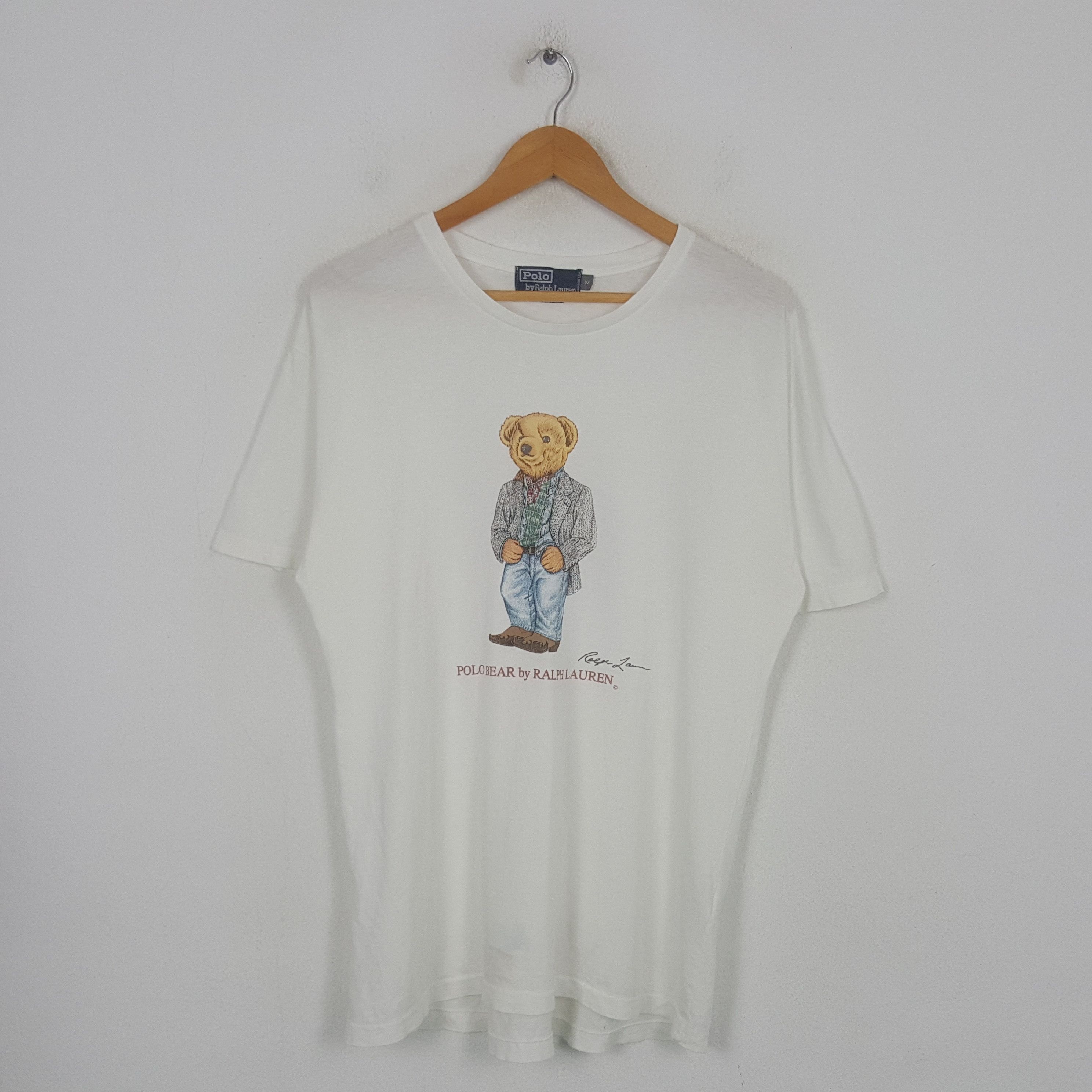 Polo Ralph Lauren Vintage Polo Bear Ralph Laurent American Tshirt C294N80 Size US M / EU 48-50 / 2 - 1 Thumbnail