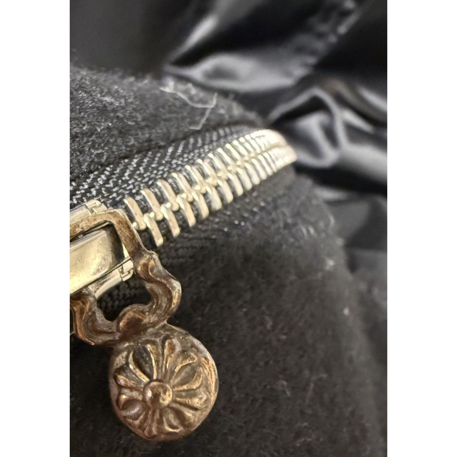 Chrome Hearts Chrome Hearts Black Bomber Jacket With Shearling Lining & Cr Size M / US 6-8 / IT 42-44 - 15 Thumbnail