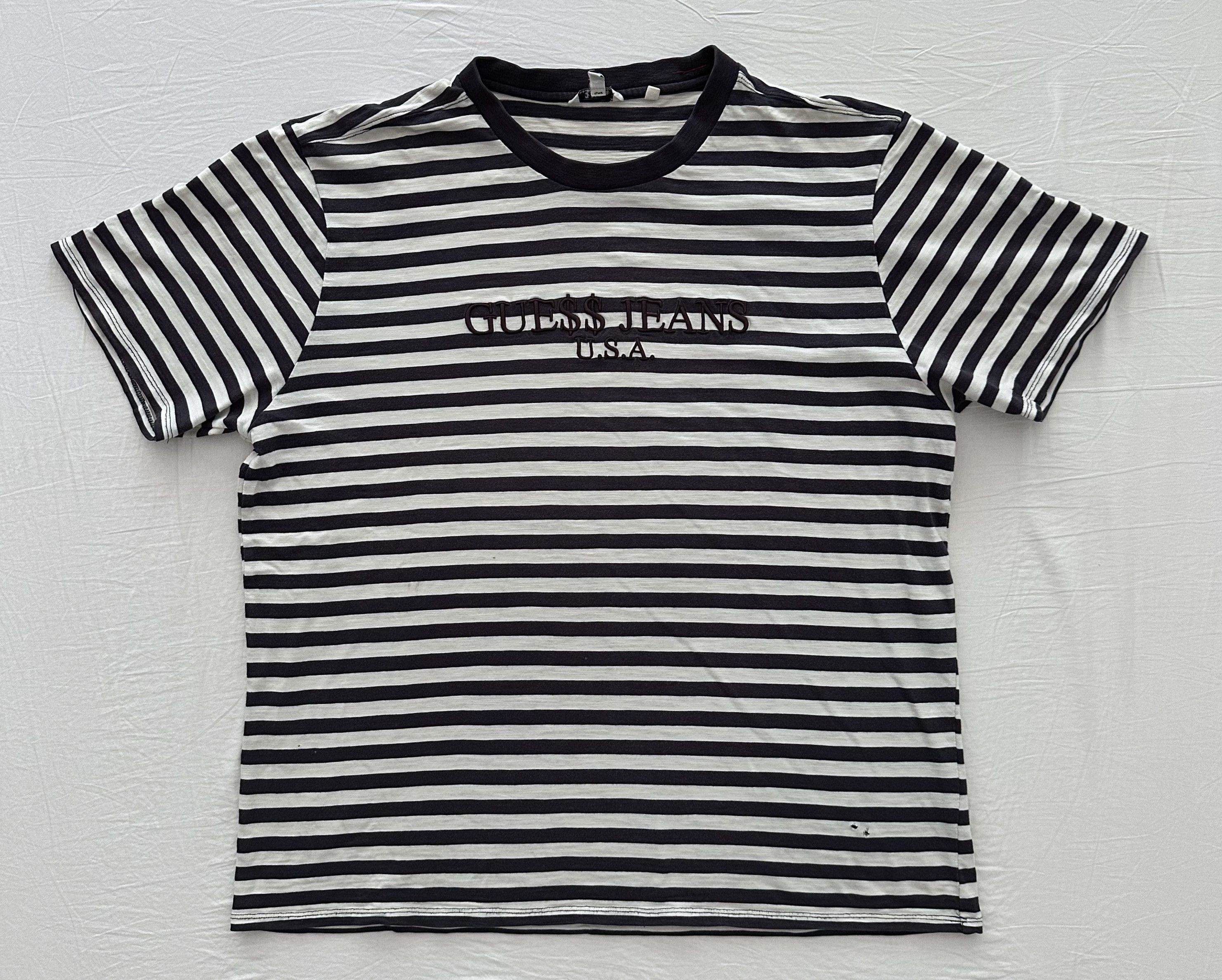 A$AP Rocky × Guess Guess x A$AP Rocky Striped T-Shirt Size US XXL / EU 58 / 5 - 1 Thumbnail