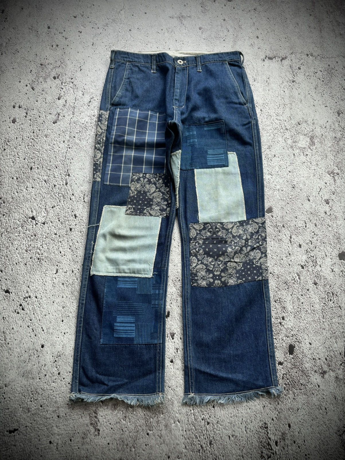 Hysteric Glamour 2000's Denim Patchwork Kapital style Size US 31 - 1 Thumbnail