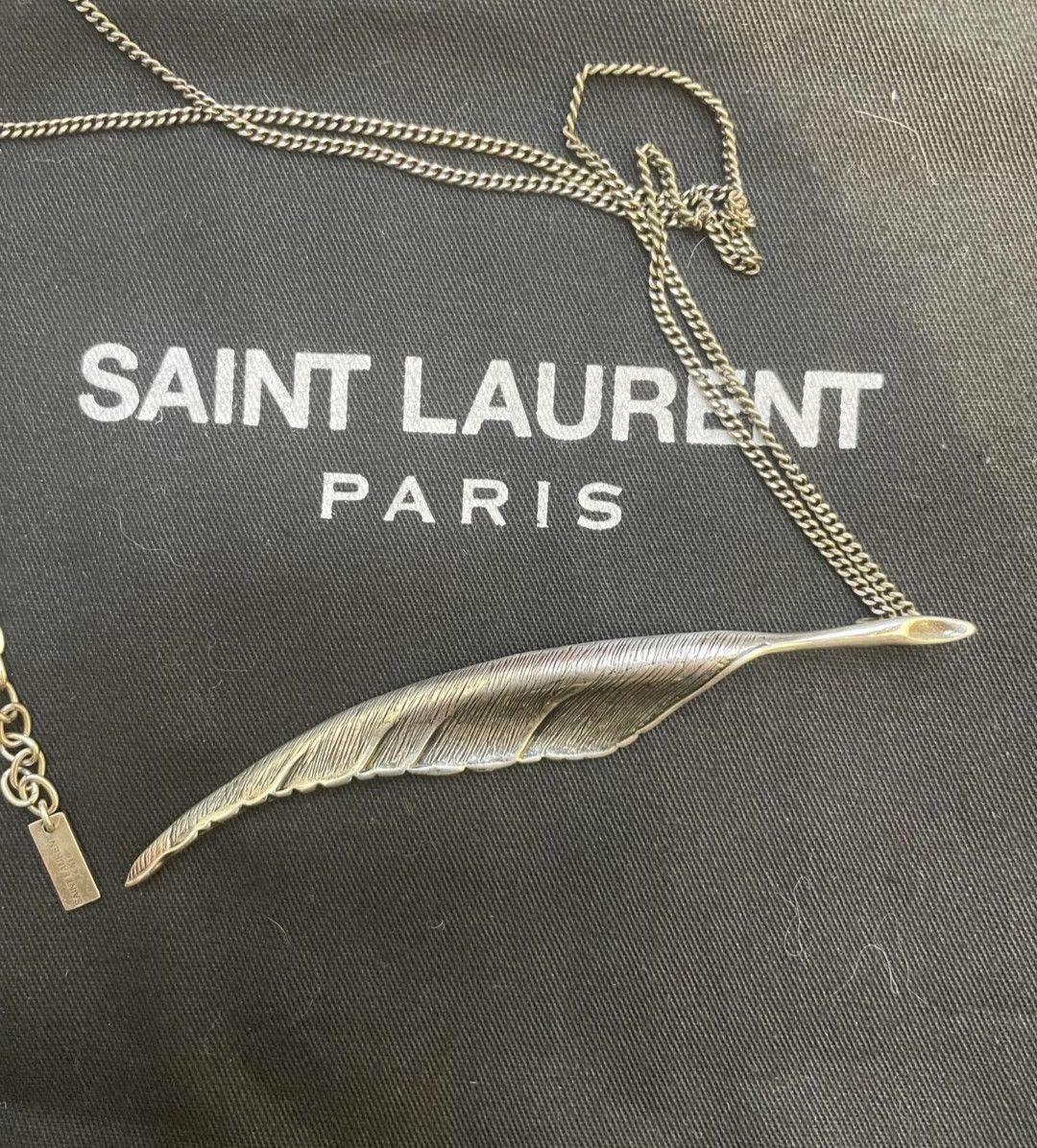 Saint Laurent Paris saint laurent Old Feather Necklace-2505 Size ONE SIZE - 6 Thumbnail