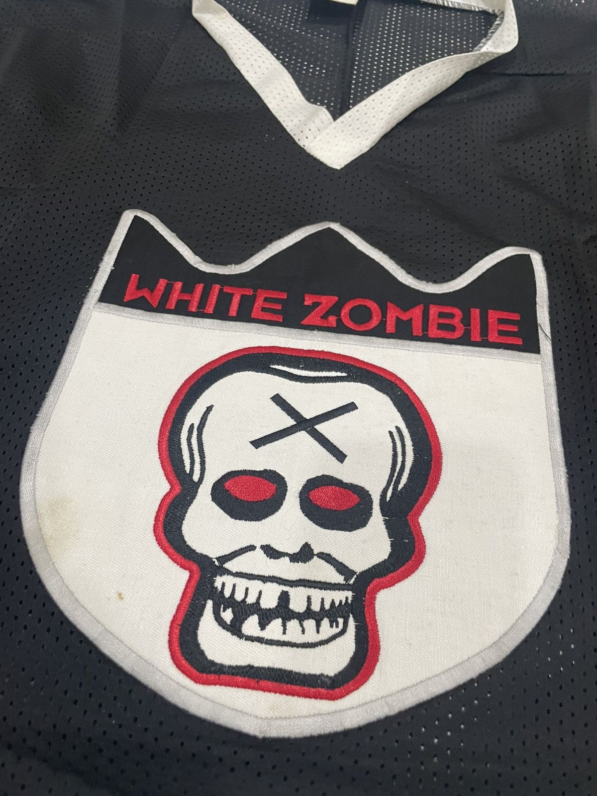 Band Tees Vintage 90’s White Zombie band Hockey Jersey Polygram Skull Size US XL / EU 56 / 4 - 6 Thumbnail