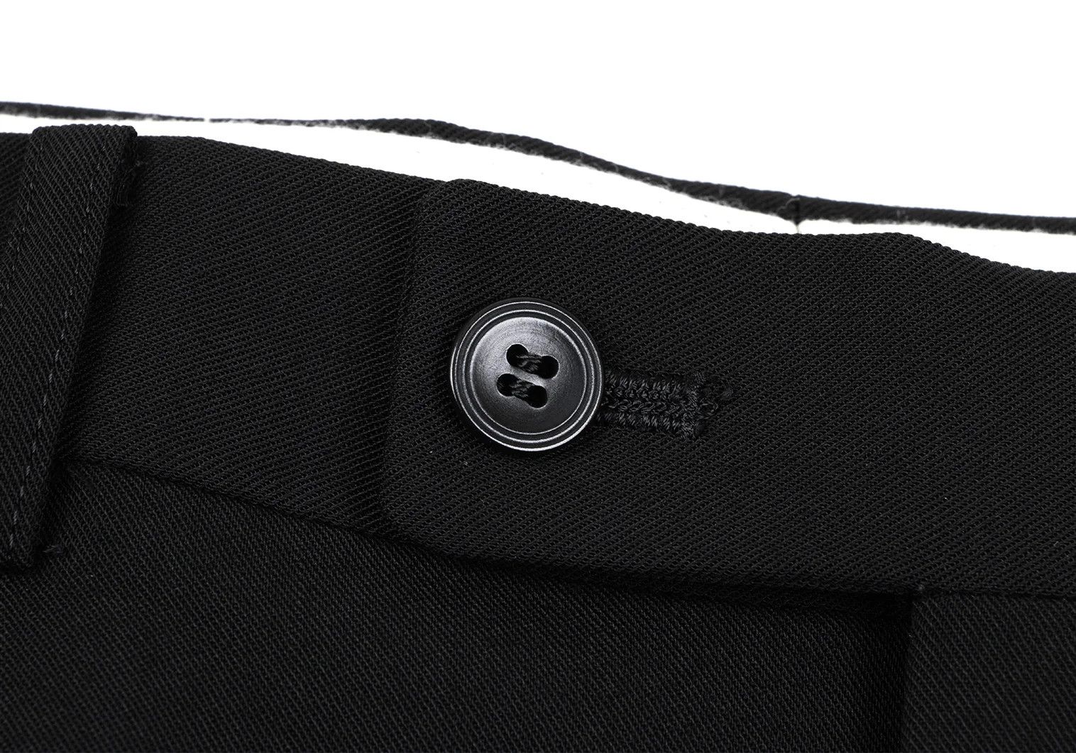 Jean Paul Gaultier Wool Rayon Double Pleat Pants in Black Size 79 Size US 36 / EU 52 - 3 Thumbnail