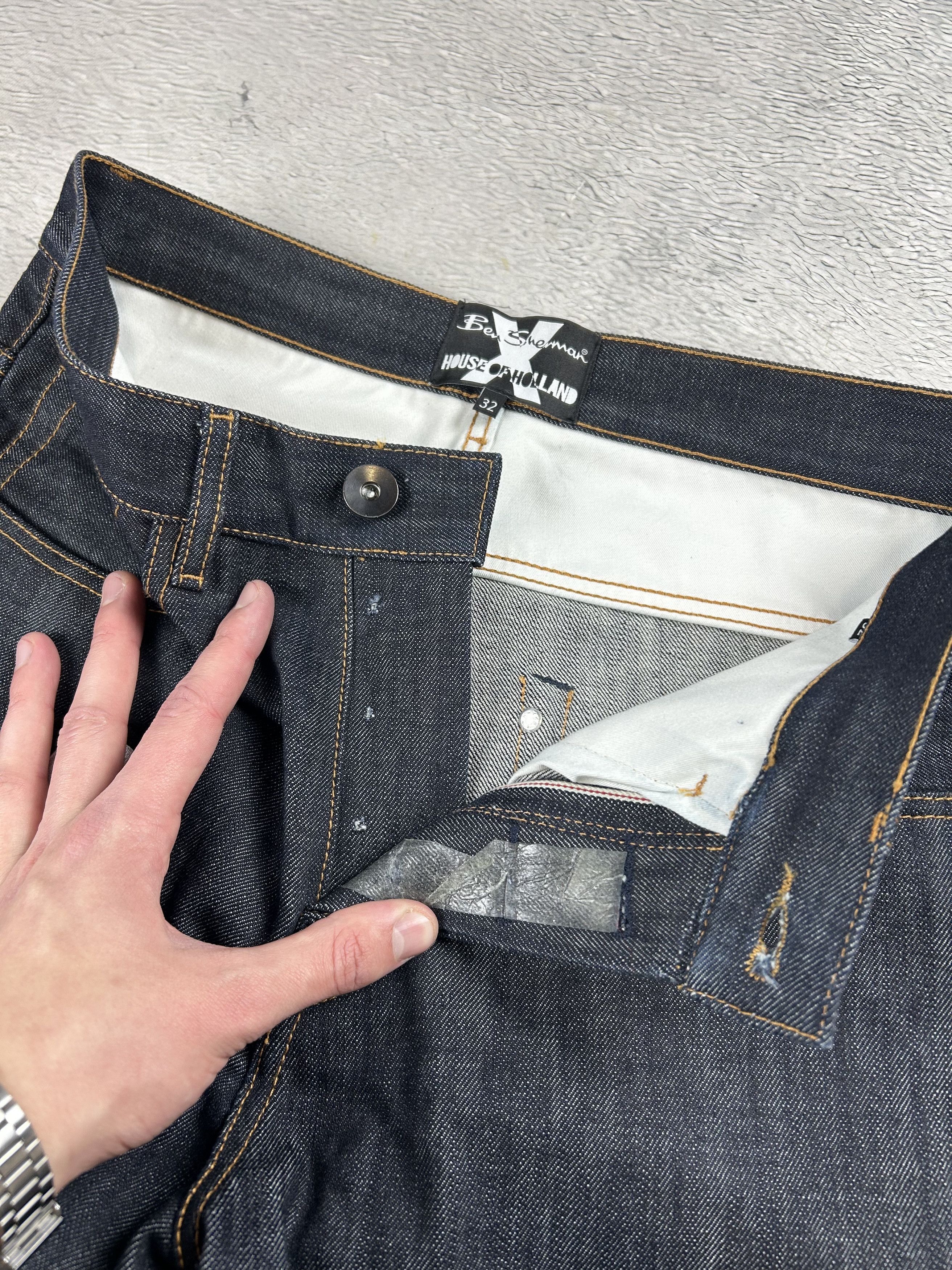 Ben Sherman × House Of Holland × JNCO Ben Sherman x House Of Holland Jeans Selvedge Denim Baggy Size US 32 / EU 48 - 11 Thumbnail