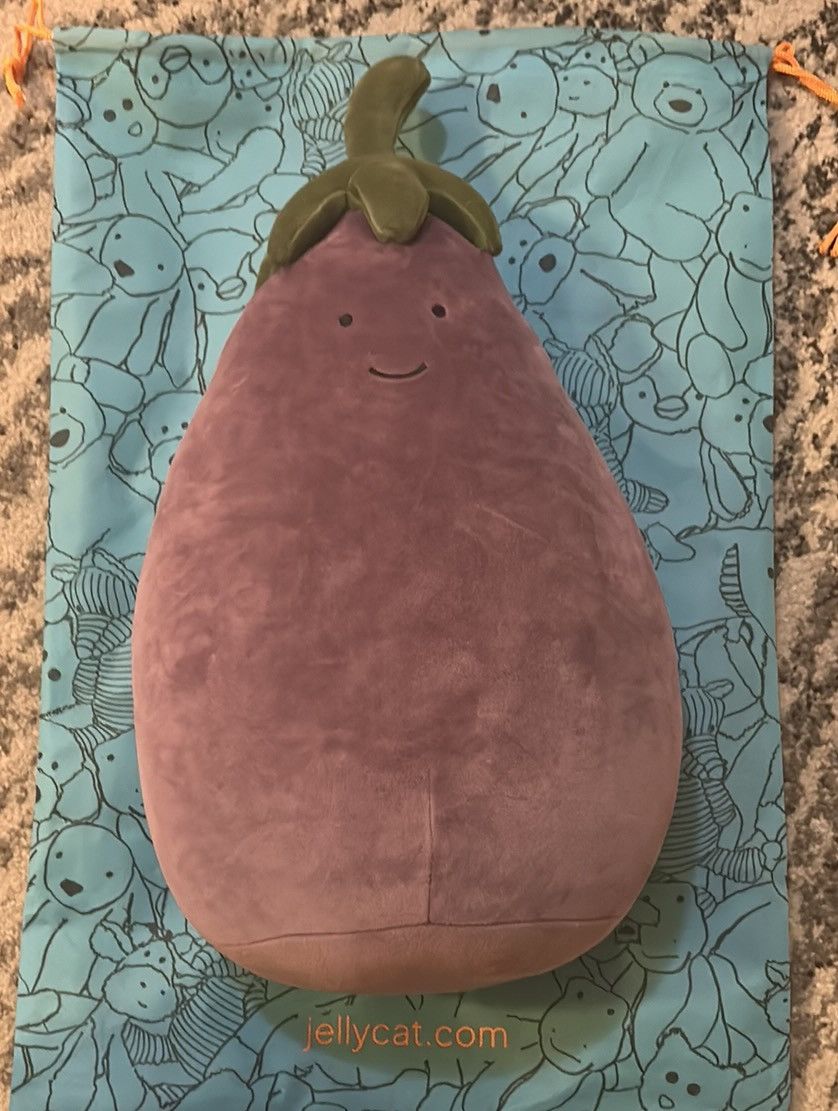 Other Jellycat Vivacious Vegetable Aubergine 15 Inch Height Size ONE SIZE - 1 Thumbnail