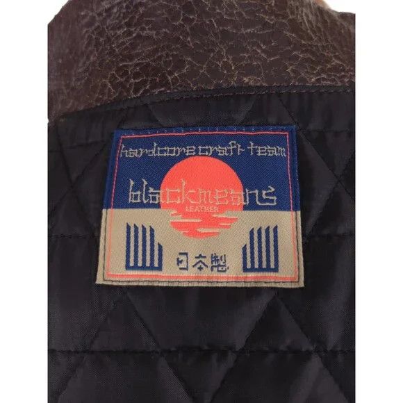 Blackmeans Blackmeans Distressed Leather Jacket Size 4 US Slim Fit M M Size US M / EU 48-50 / 2 - 13 Thumbnail