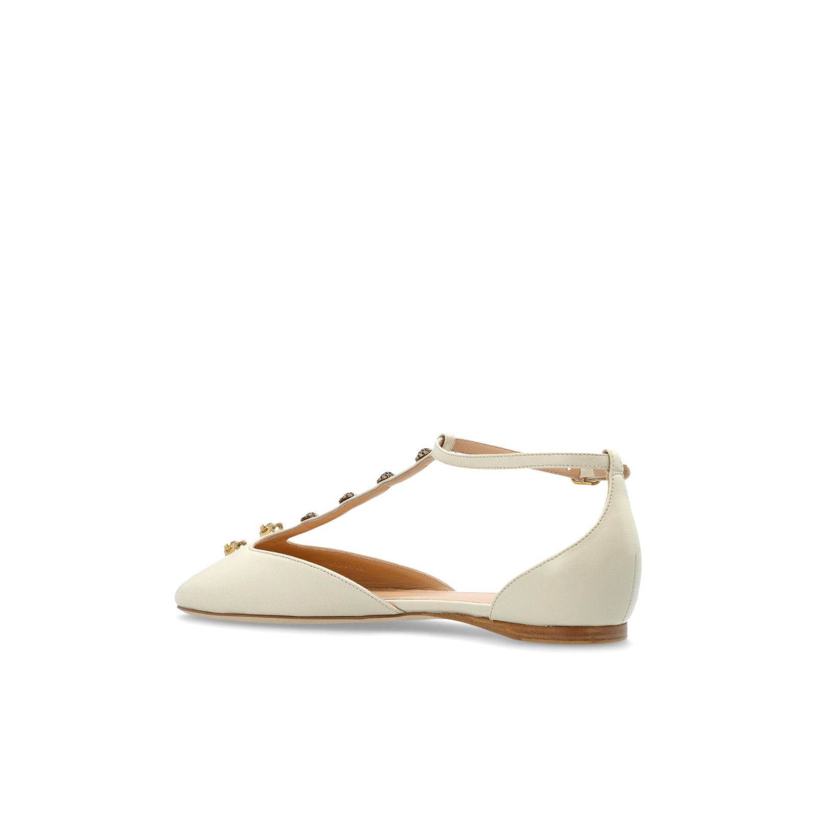 Chloe Chloe Celeste Cream White Ballerina Flats New & Authentic (E Size US 8 / IT 38 - 3 Thumbnail