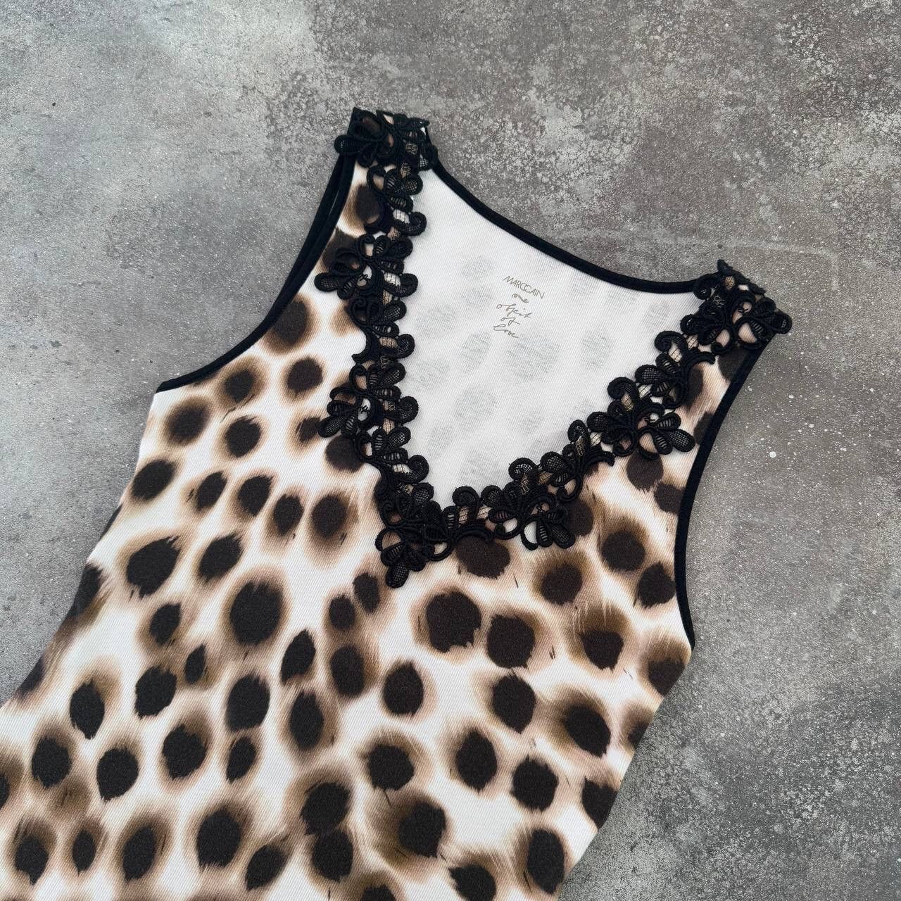 Hysteric Glamour × Japanese Brand Marc Cain Y2K Leopard Tank Top Size M / US 6-8 / IT 42-44 - 2 Thumbnail