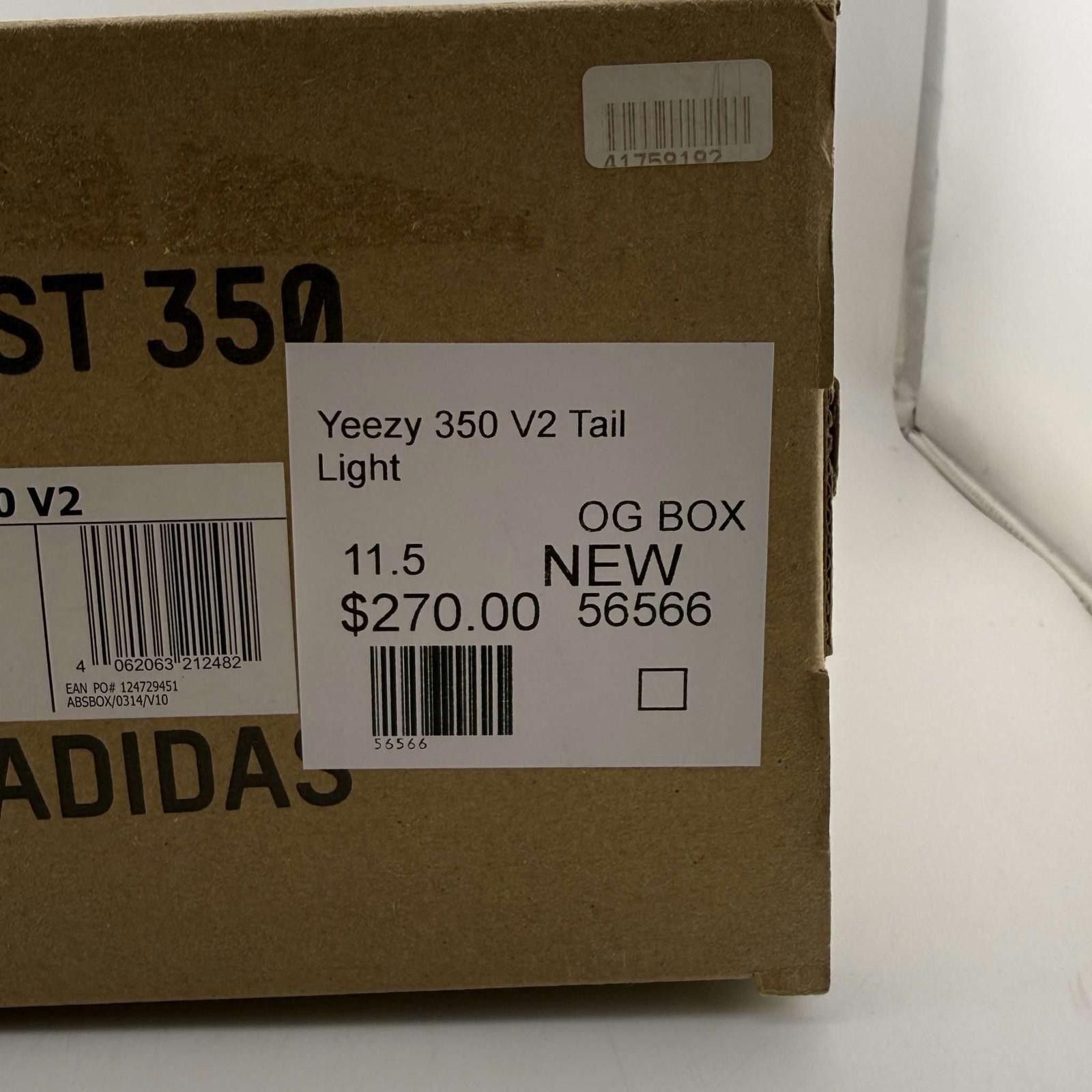 Adidas Yeezy Boost 350 V2 Tail Light US 11.5 New with Box FX9017 Size US 11.5 / EU 44-45 - 8 Thumbnail