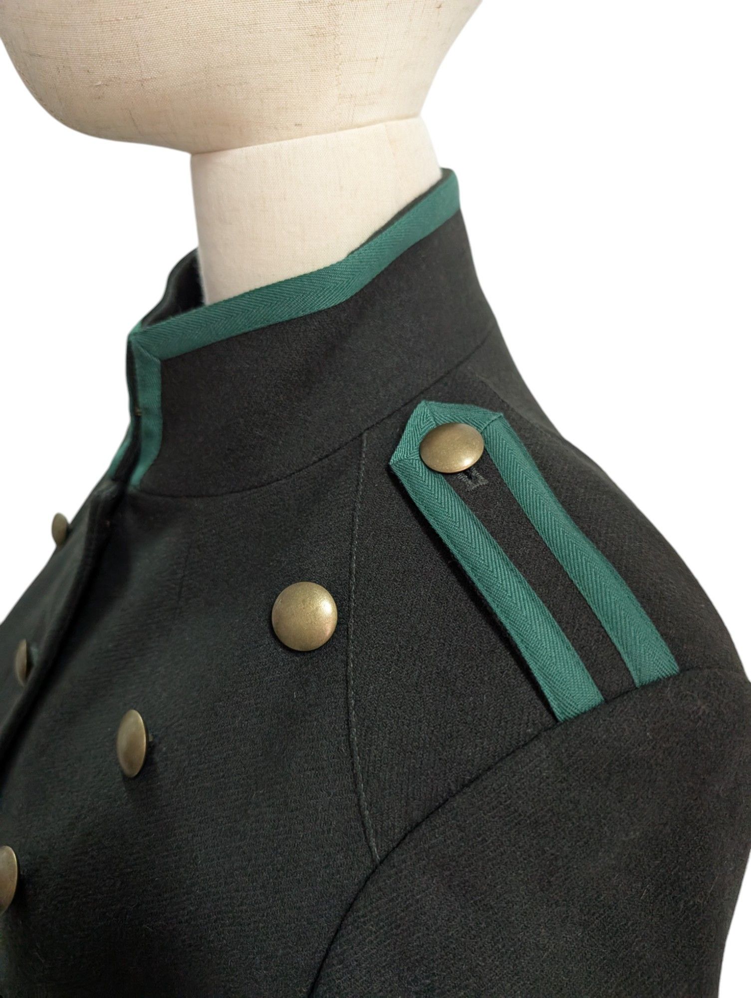 Alexander McQueen Army Green Wool Military Style Tailcoat Size M / US 6-8 / IT 42-44 - 5 Thumbnail