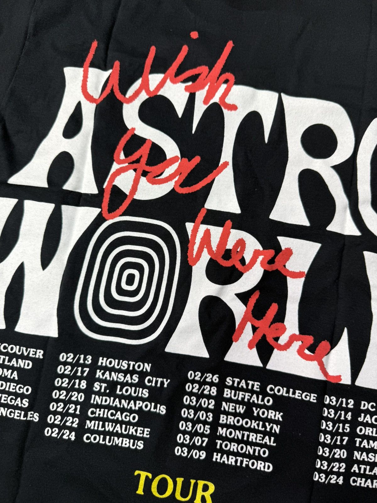 Travis Scott Travis Scott WYWH Wish You Were Here T-Shirt Black Size US S / EU 44-46 / 1 - 1 Thumbnail