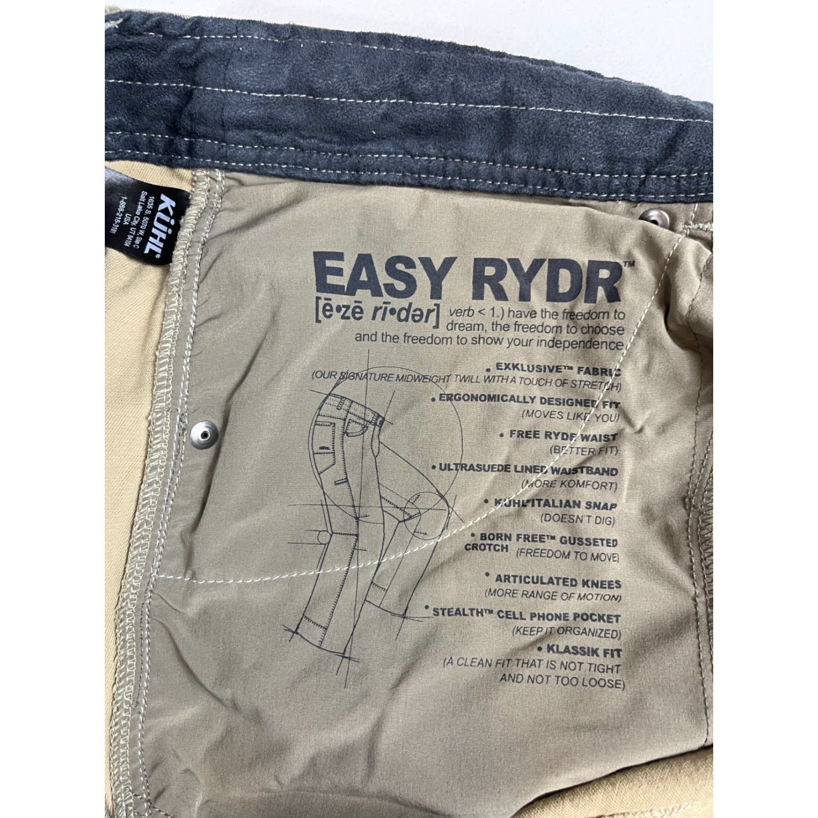 Vintage VINTAGE Kuhl Men’s Easy Rydr Pants Olive 38x32 Canvas Stretch Pockets Hiking Outdoor Size US 38 / EU 54 - 7 Thumbnail