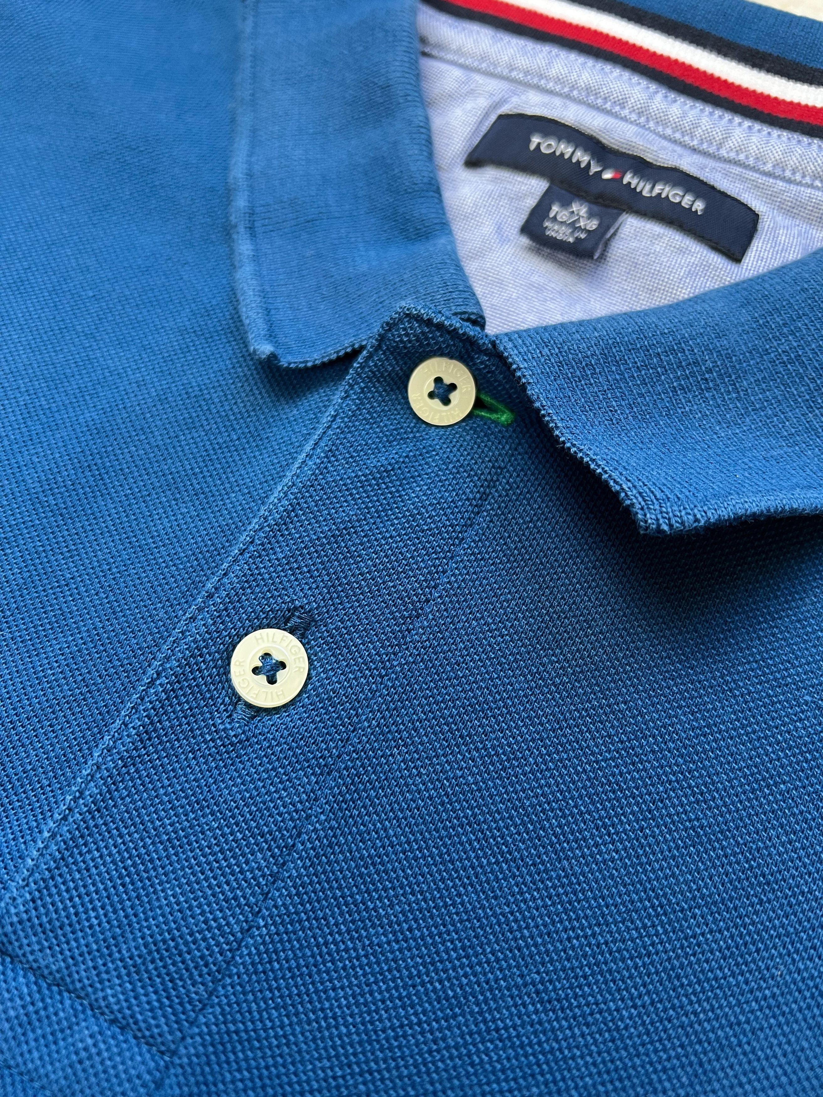Tommy Hilfiger Tommy Hilfiger Long Sleeve Polo Shirt XL – Teal Blue Size US XL / EU 56 / 4 - 5 Thumbnail