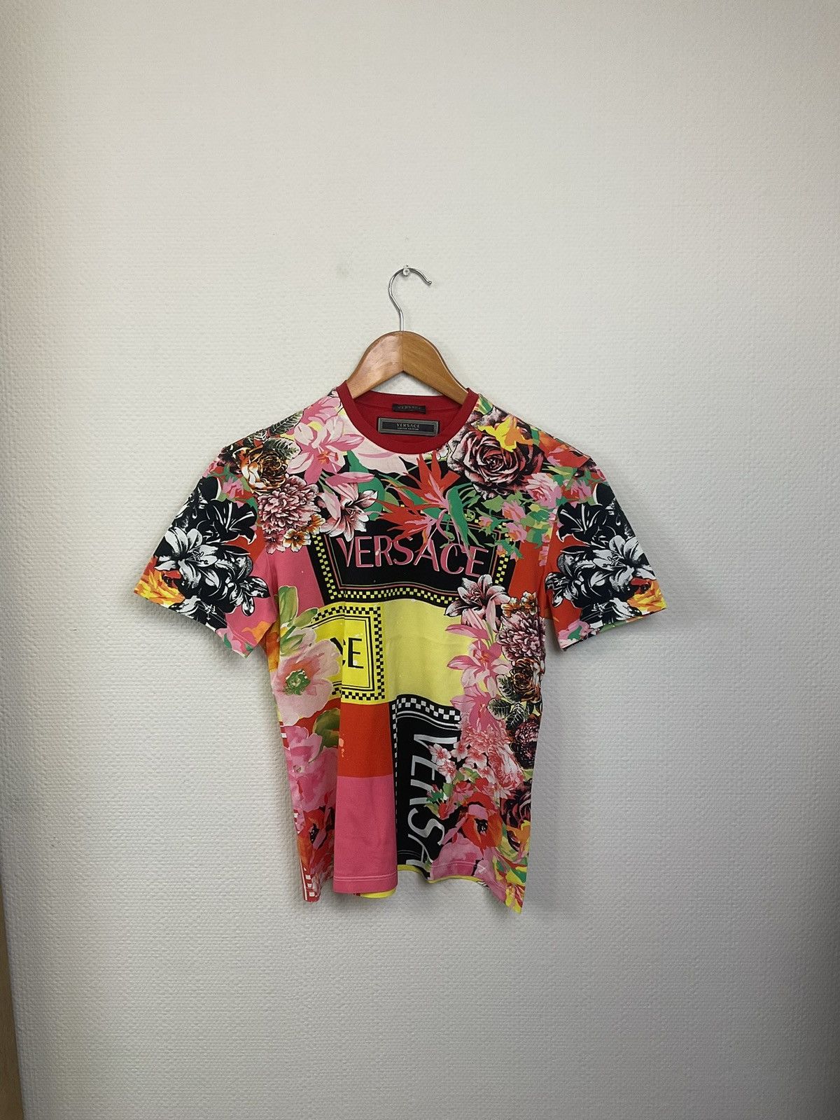 Image of Versace Limited Edition Floral T-Shirt, Women's (Size XS)