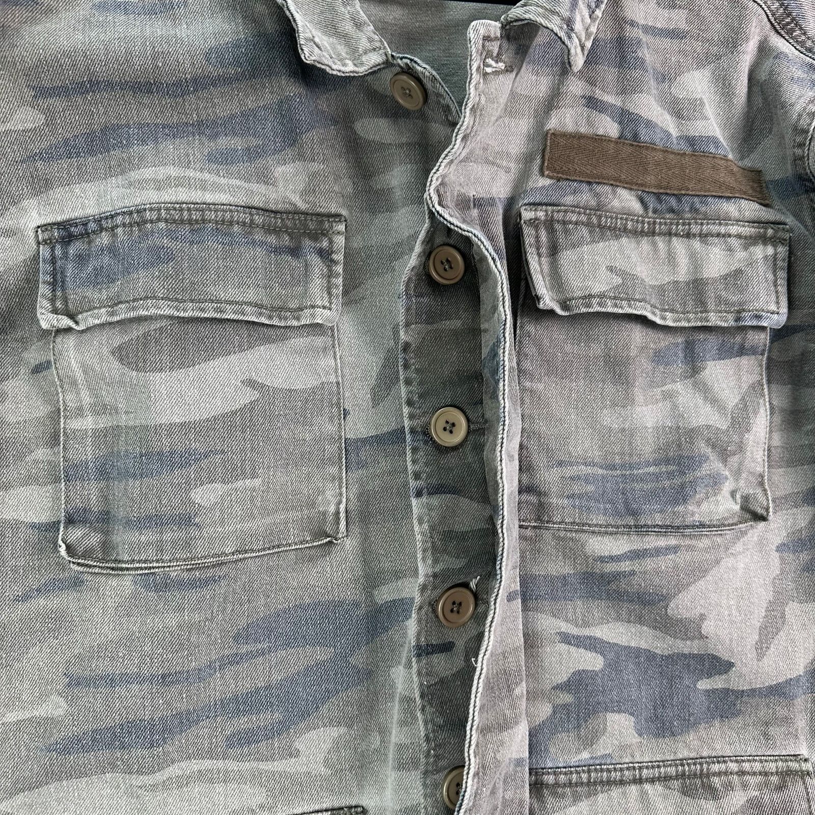 Treasure & Bond TREASURE & BOND Camo Military Style Button Up Utility Jacket Size M / US 6-8 / IT 42-44 - 10 Thumbnail