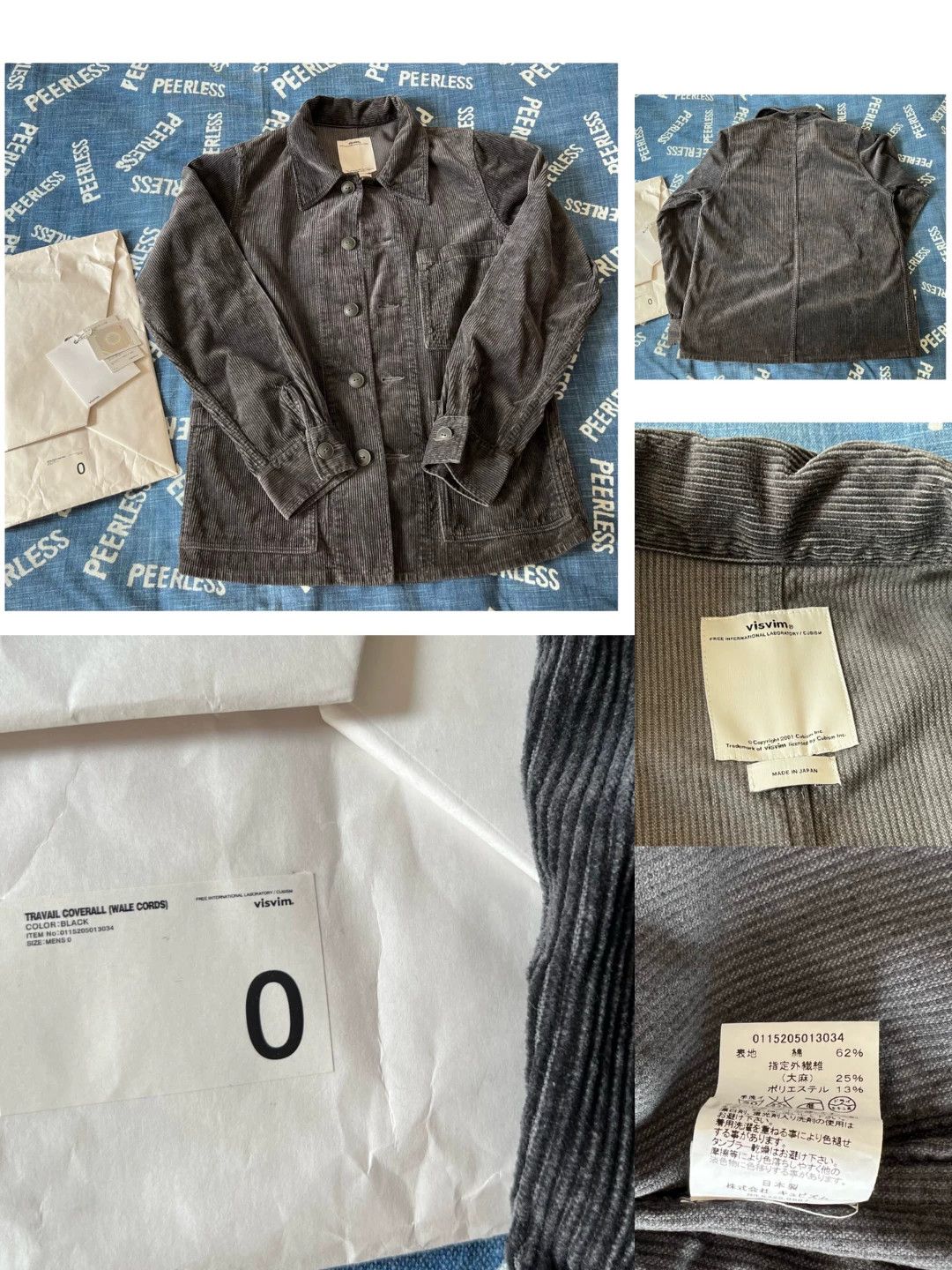 Visvim 15AW Travail Coverall Wale Cords JKT
