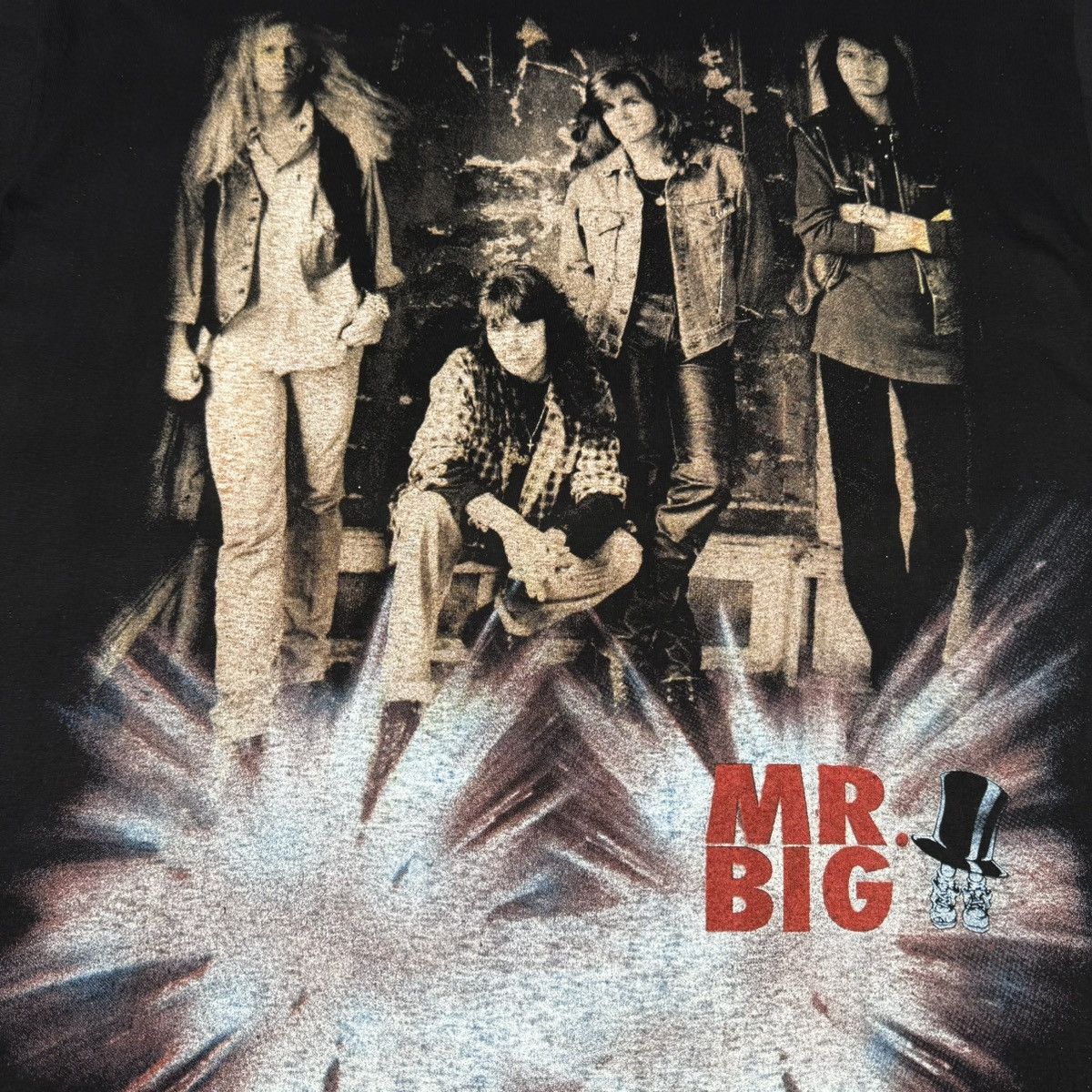 Band Tees Vintage 90s Mr. Big ‘Drill’ Empire Euro All Over T Shirt Size US L / EU 52-54 / 3 - 4 Thumbnail