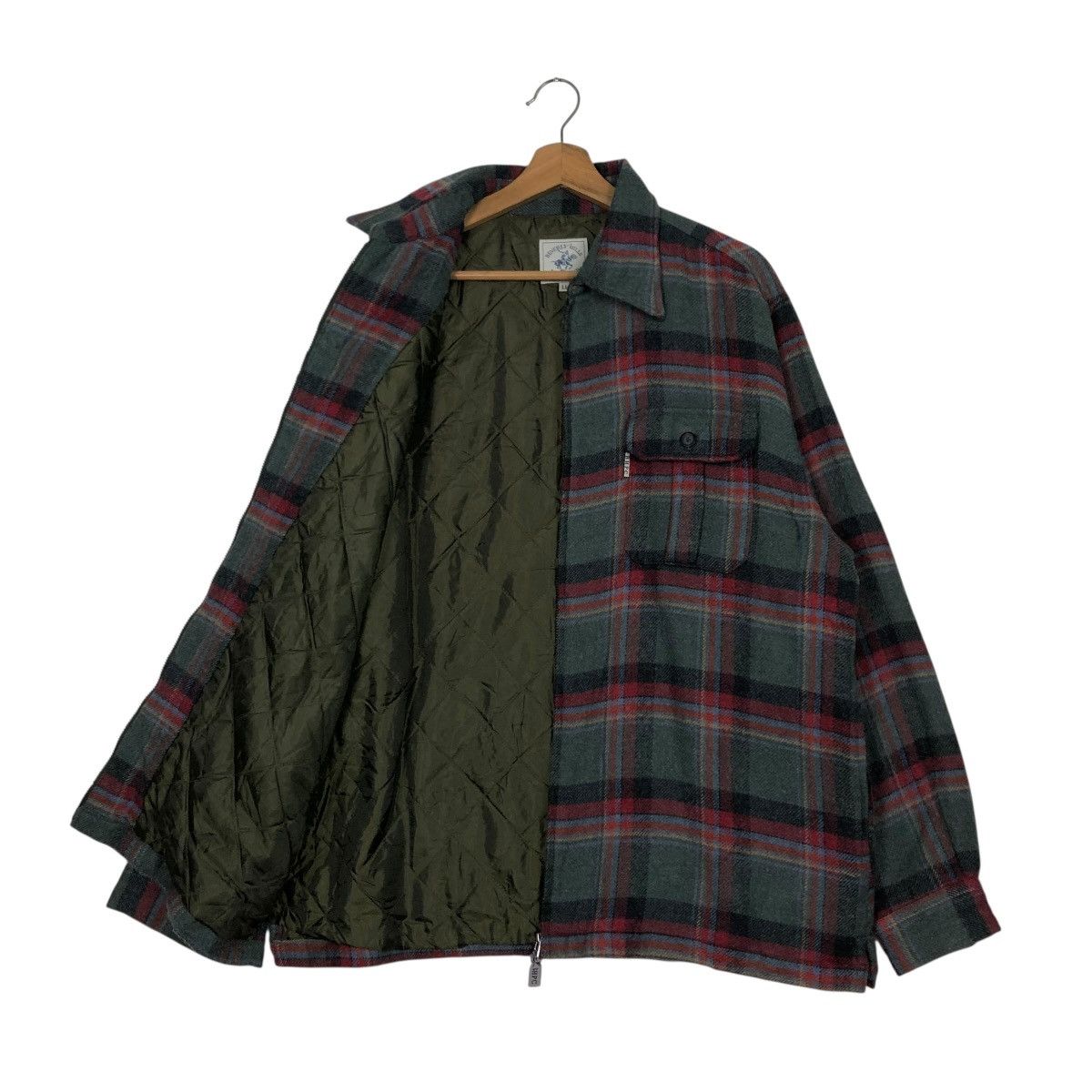 Japanese Brand 🔥VINTAGE CHORE WORK JACKET TARTAN DESIGN BEVERLY HILLS POLO Size US L / EU 52-54 / 3 - 13 Thumbnail