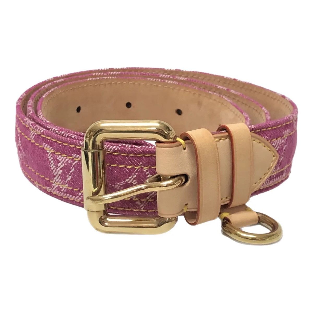 Louis Vuitton Lv monogram belt from 2010 Size ONE SIZE - 2 Thumbnail