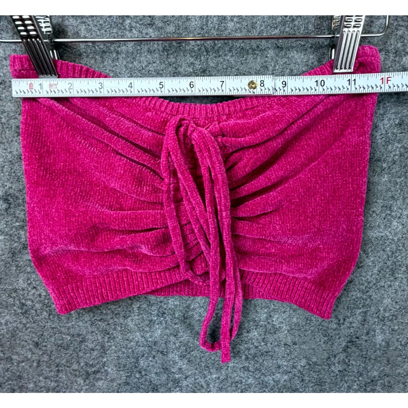 Urban Outfitters Urban Outfitters Tube Top XS Hot Pink Chenille Y2K Baddie Size XS / US 0-2 / IT 36-38 - 3 Thumbnail