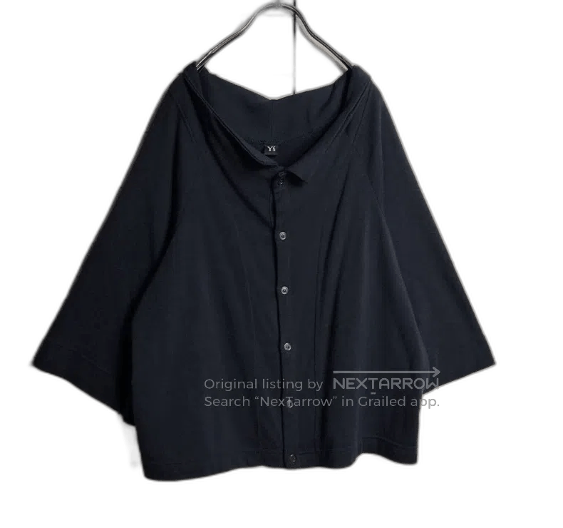 Yohji Yamamoto Yohji Yamamoto Wiz Cotton 3/4 Sleeve Top Size US M / EU 48-50 / 2 - 1 Thumbnail