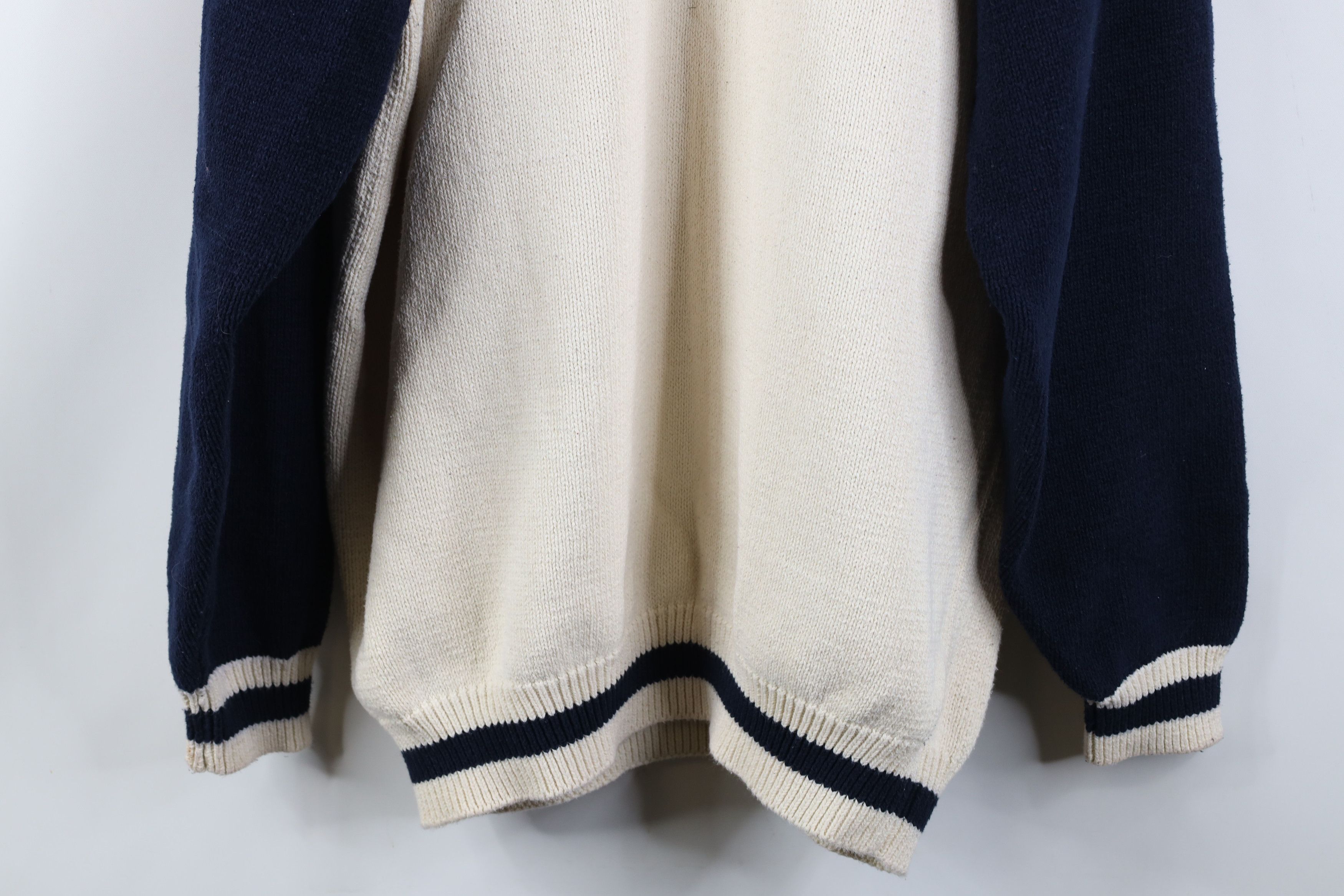 Vintage Vintage 90s Streetwear USA Flag Knit Crewneck Sweater Size US XXL / EU 58 / 5 - 14 Thumbnail