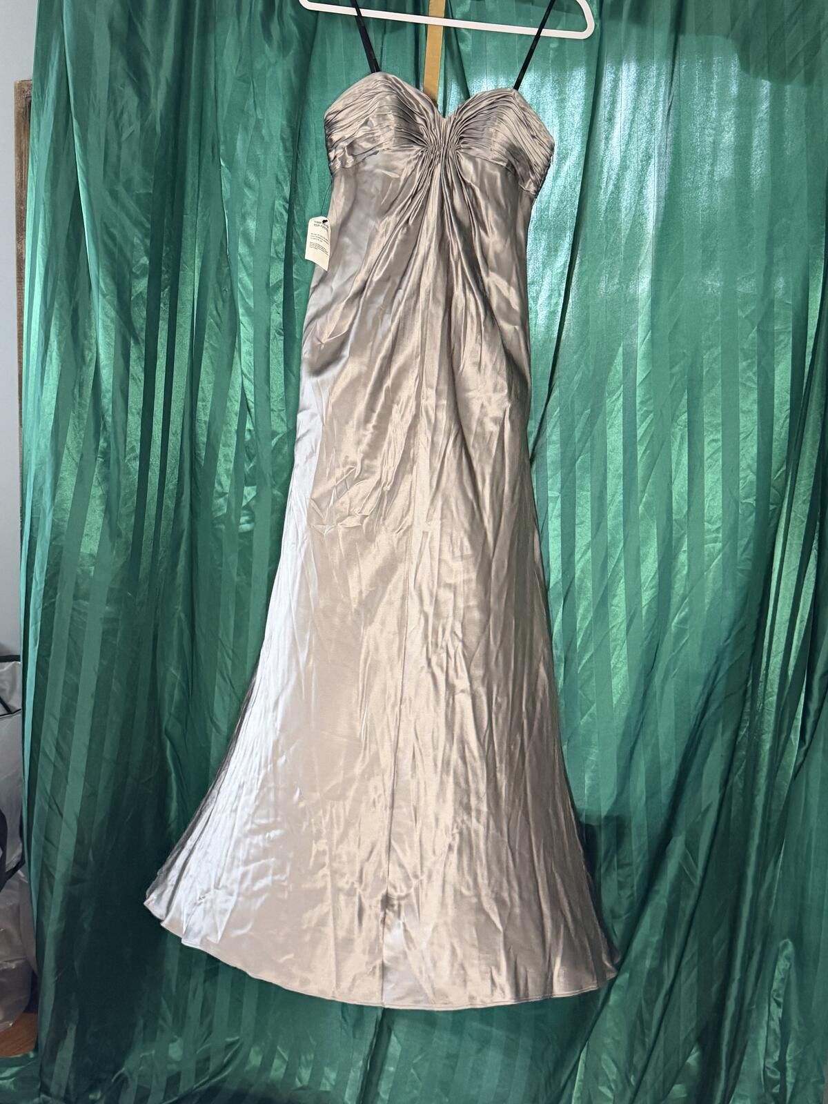 Laundry by Shelli Segal NWT Laundry by Shelli Segal 100% Silk - Steel Silver (Sz:2) Size XS / US 0-2 / IT 36-38 - 2 Thumbnail