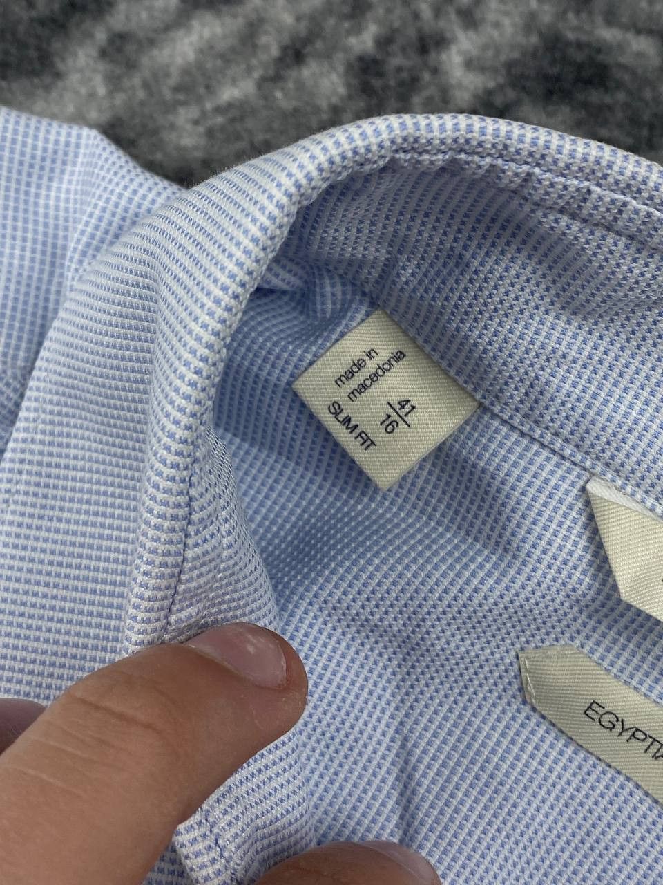 Suitsupply Suitsupply Shirt Buttons Long Sleeve Men Size 41/16 Blue Size US L / EU 52-54 / 3 - 8 Thumbnail