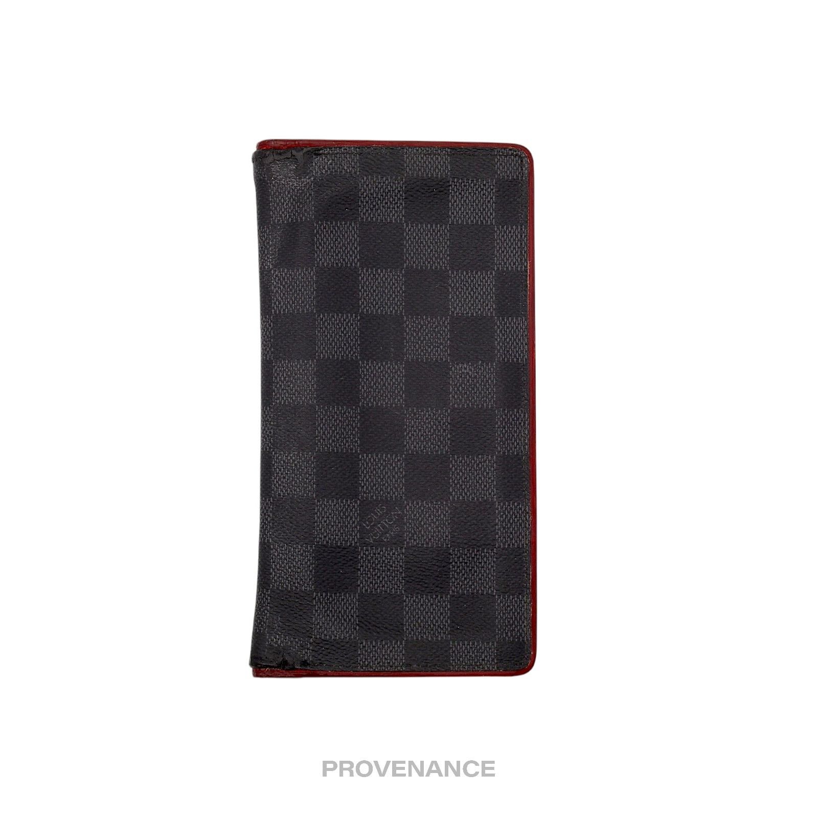 Louis Vuitton 🔴 Louis Vuitton Brazza Long Wallet - Damier Graphite Red Size ONE SIZE - 1 Thumbnail