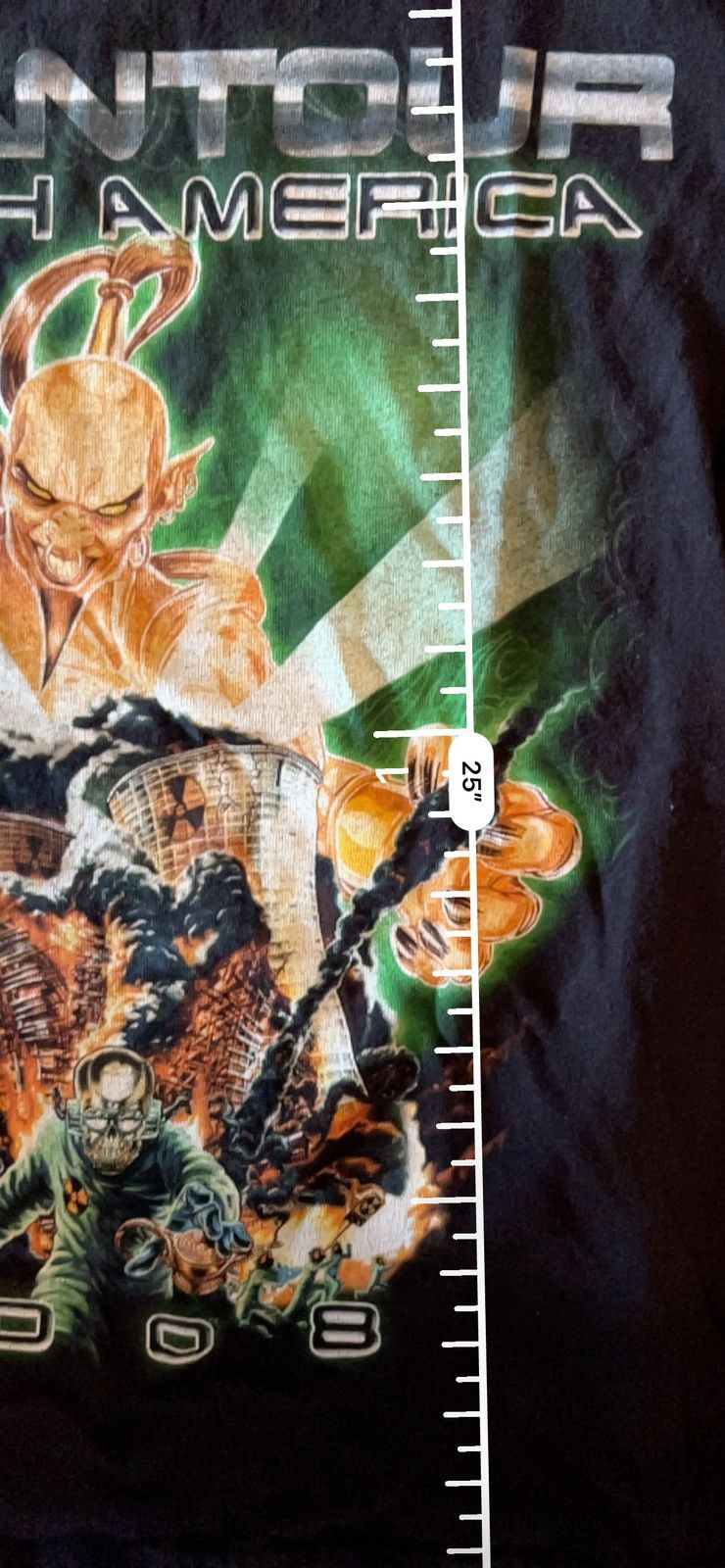 Band Tees × Megadeth × Vintage GIGANTOUR NA 2008. Megadeath tour graphic tee. Size US S / EU 44-46 / 1 - 5 Thumbnail