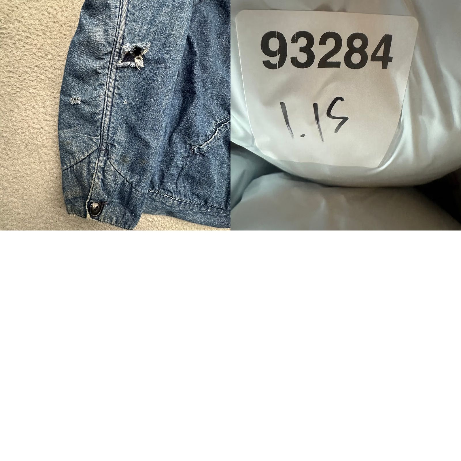 Denime VINTAGE Montgomery Denim Jacket Small Mens Regular 50s 60s Blanket Lined Zipper Full Zip Workwear Casual Cotton Blue Denim Jacket Size US S / EU 44-46 / 1 - 10 Thumbnail