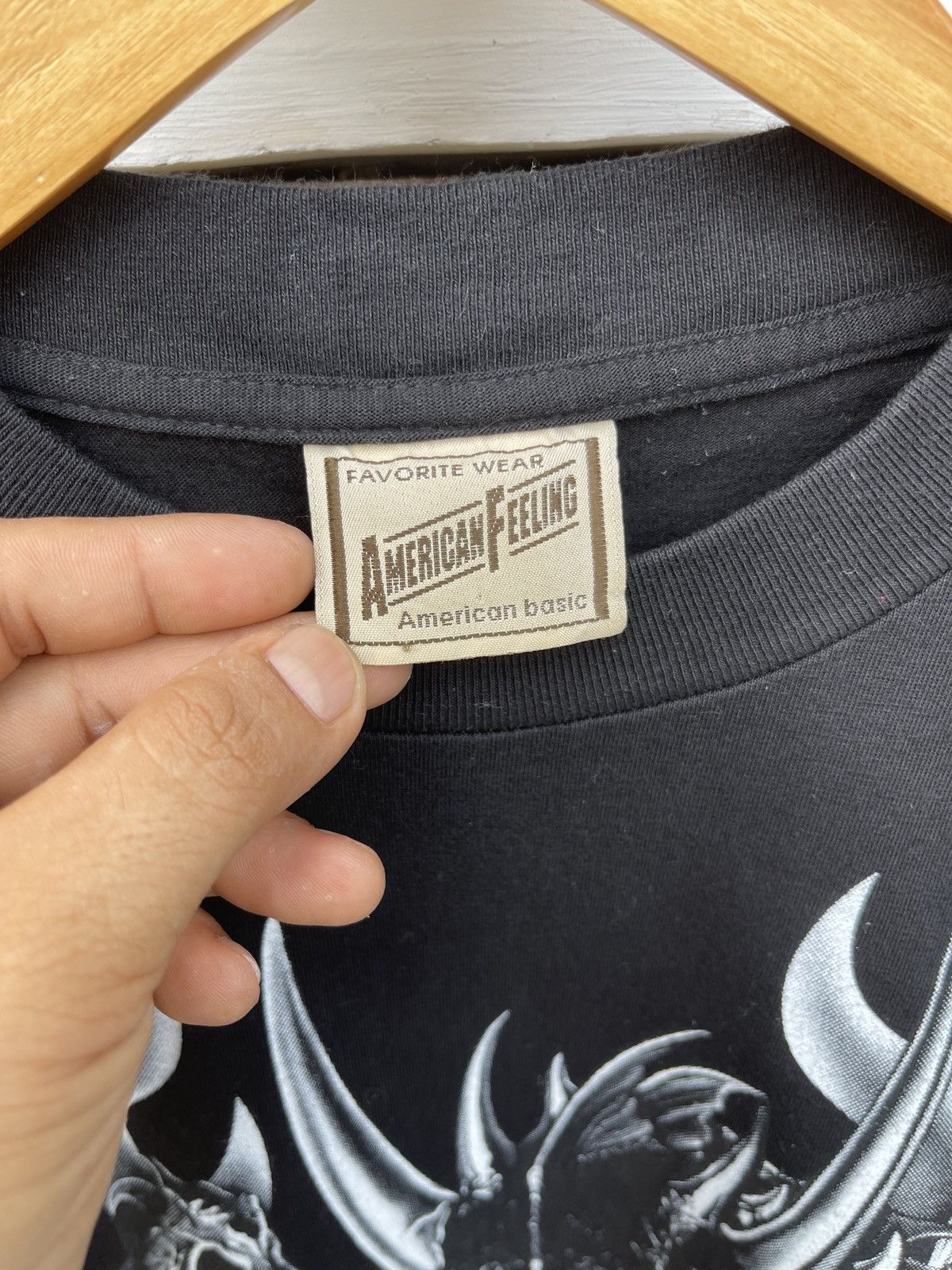 Japanese Brand Rare🔥Vintage AMERICAN FEELING Dragon Skull Tee Size US L / EU 52-54 / 3 - 6 Thumbnail