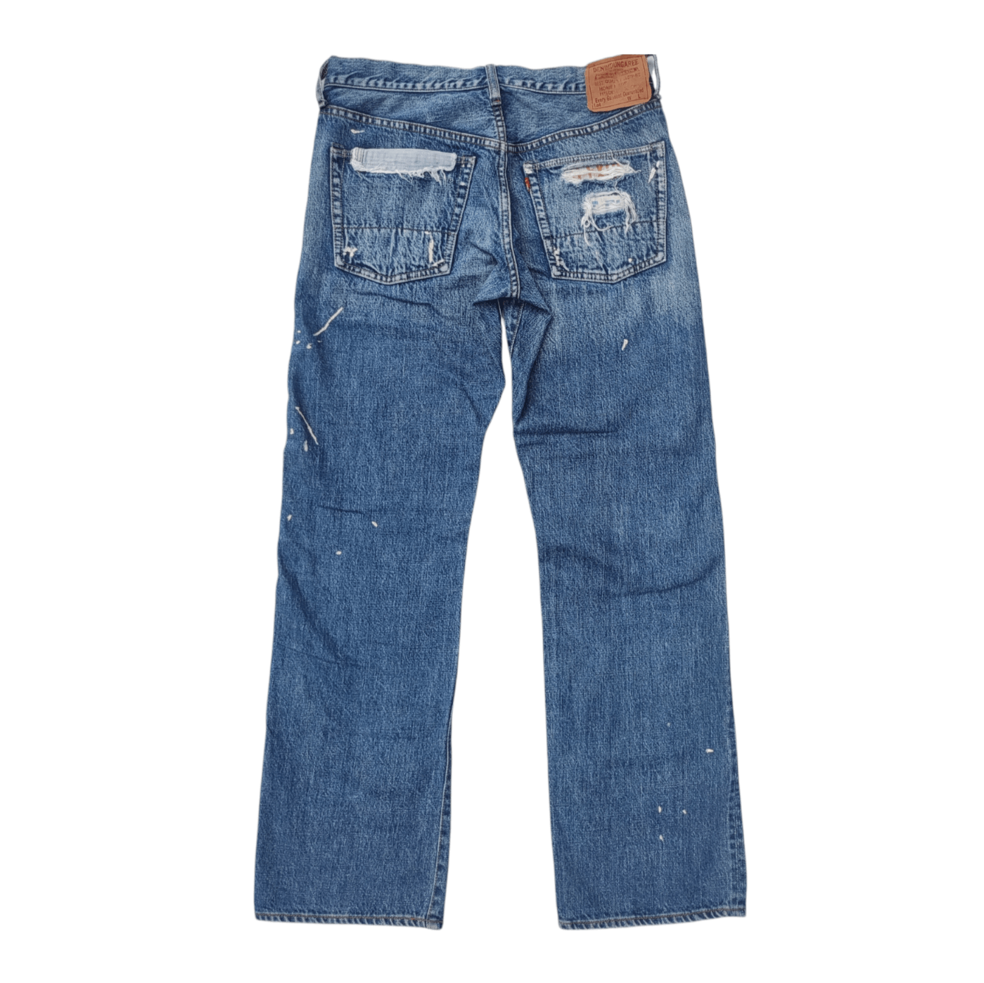 Japanese Brand Denim & Dungaree Patchwork Selvedge Sanforized Jeans Size US 29 - 2 Thumbnail
