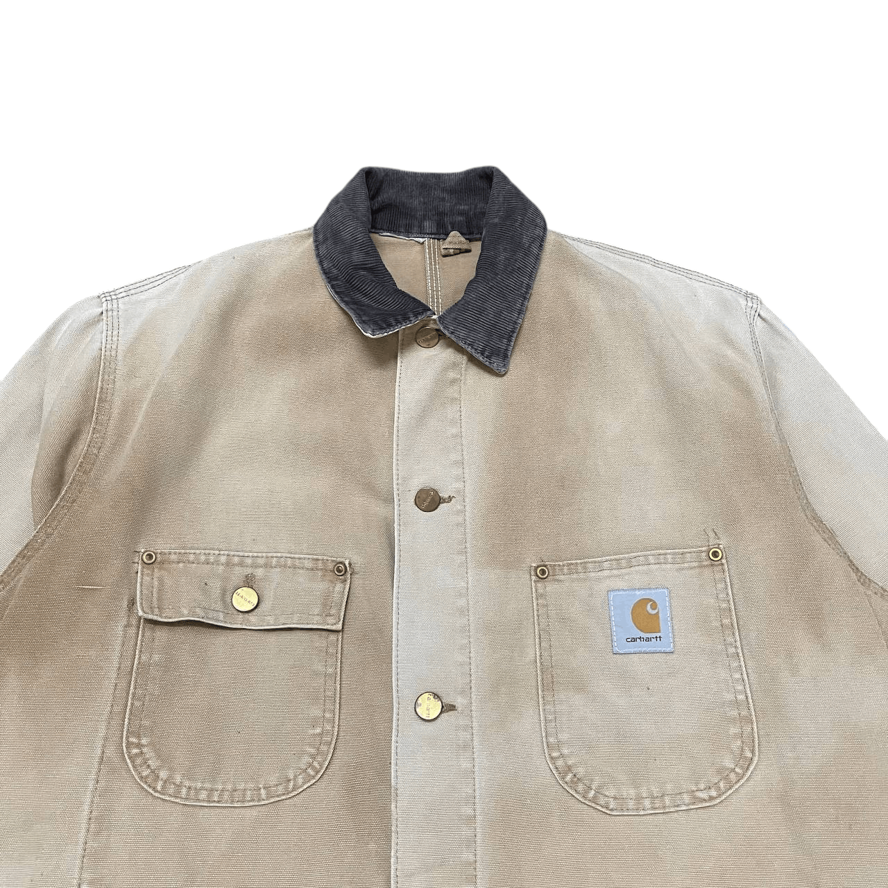 Carhartt Vintage Carhartt Chore Canvas Faded Jacket Size US M / EU 48-50 / 2 - 2 Thumbnail