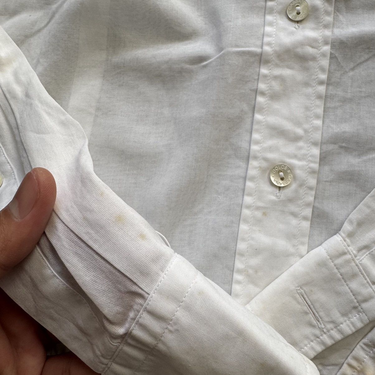 Dolce & Gabbana Vintage Dolce And Gabbana Linen Blouse DG Embroidery Button Size M / US 6-8 / IT 42-44 - 13 Thumbnail