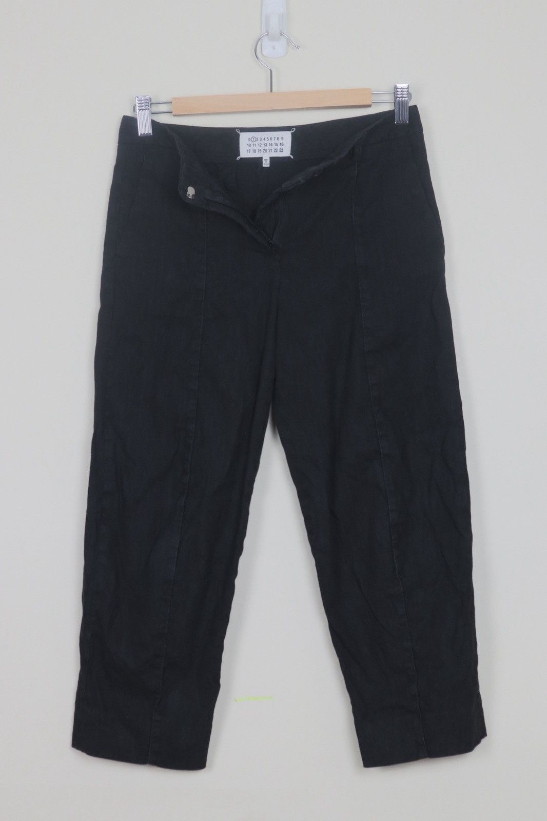 Maison Margiela Margiela Line 1 Black Linen Pants Size 26" / US 2 / IT 38 - 7 Thumbnail