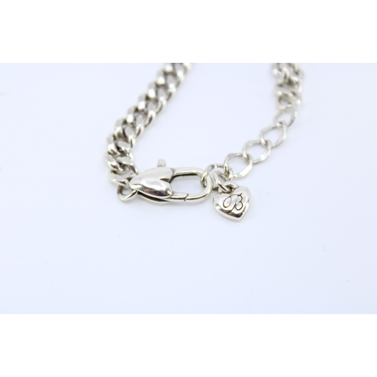 Brighton BRIGHTON Flat Curb Linked Silver Tone Chain 7.5" Bracelet Size ONE SIZE - 3 Thumbnail