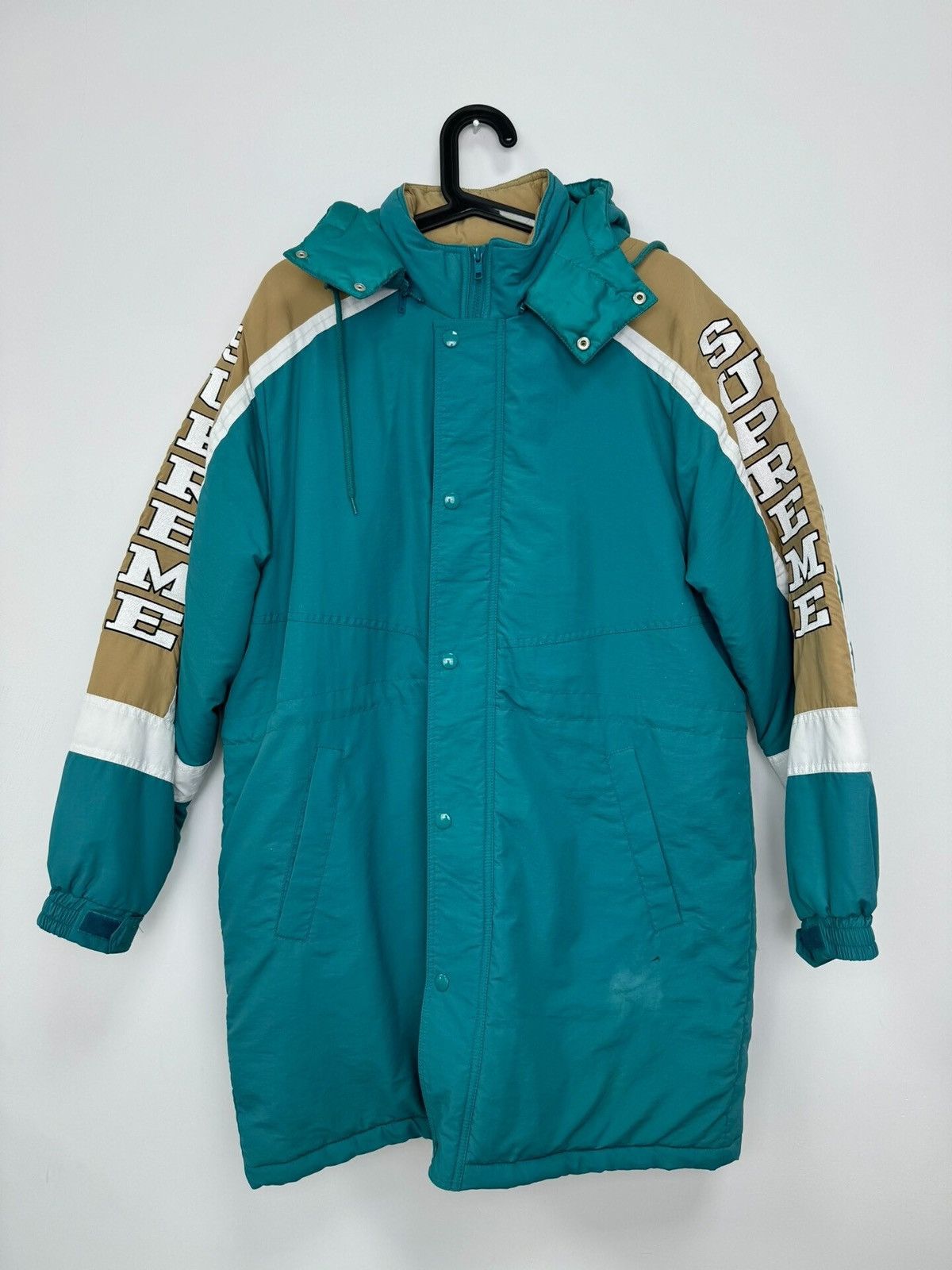 Supreme Supreme 18FW Sleeve Logo Sideline Parka Size US S / EU 44-46 / 1 - 1 Thumbnail