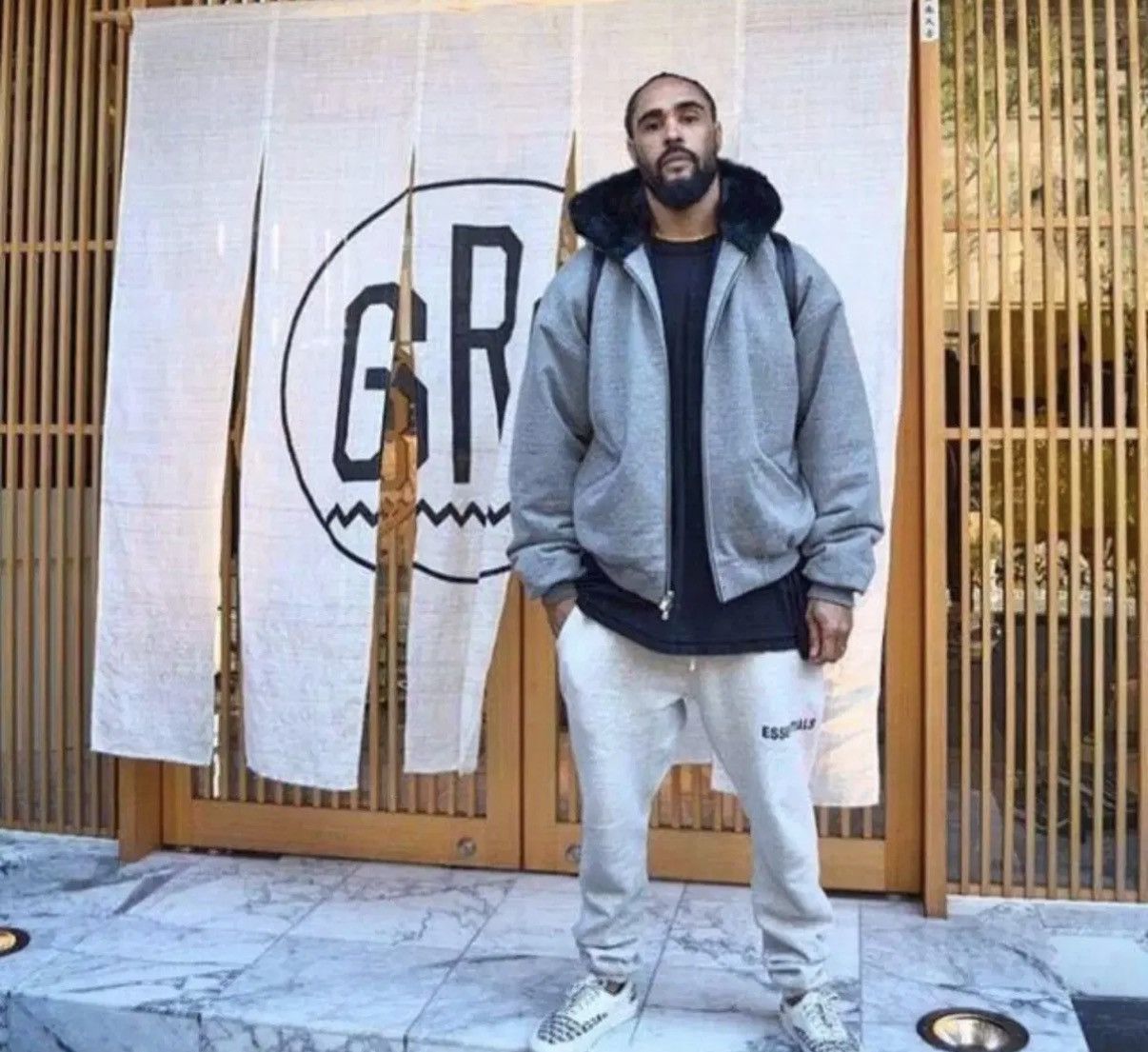 Fear of God Fear of god 5th heavy terry hood fur bomber greay Size US S / EU 44-46 / 1 - 1 Thumbnail