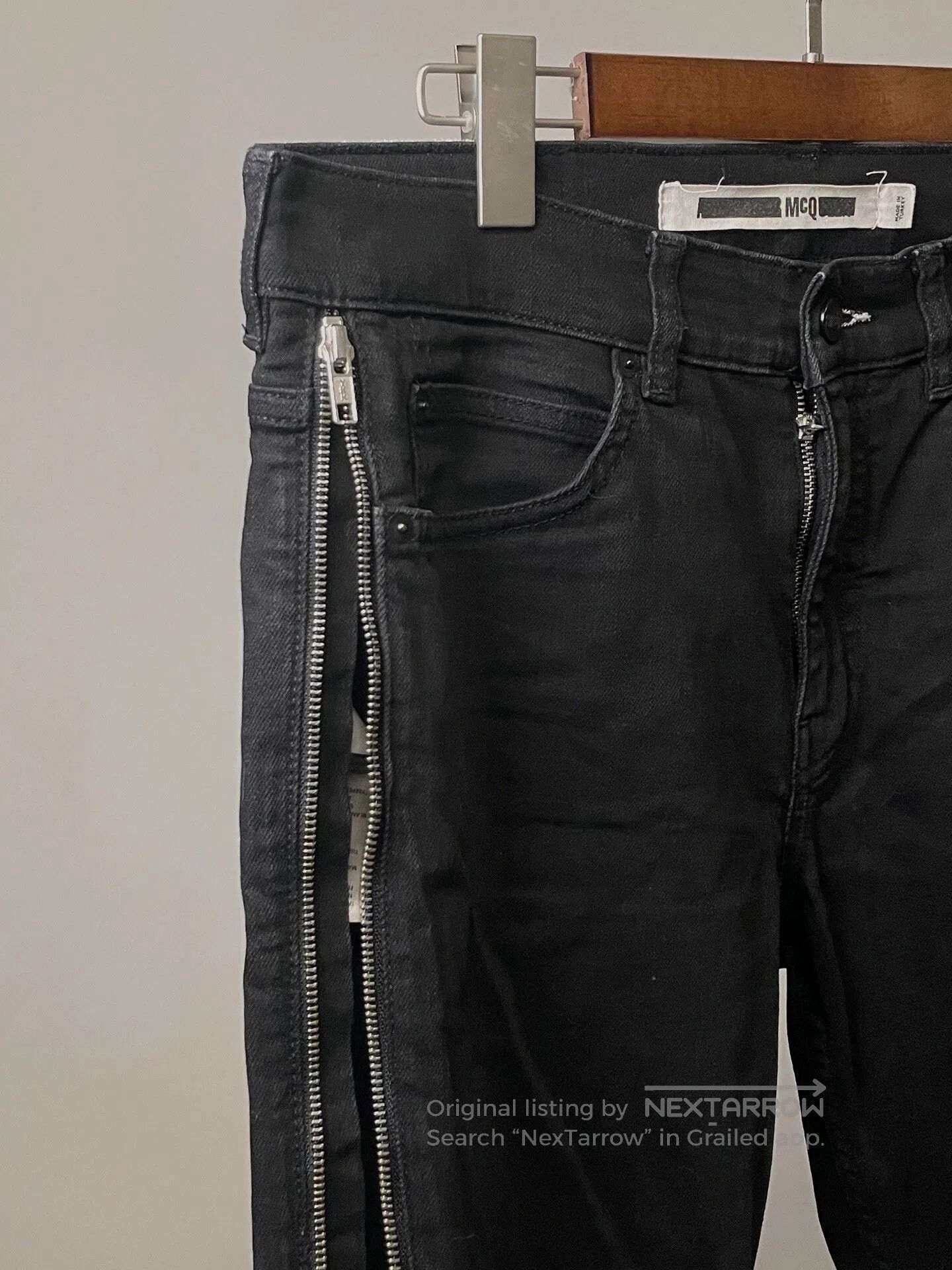 McQ Alexander McQueen alexander mcqueen black side zip jeans. Size US 33 - 1 Thumbnail