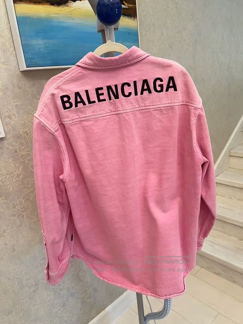 Balenciaga Balenciaga Denim Jacket Size XXS / US 00 / IT 34 - 1 Thumbnail